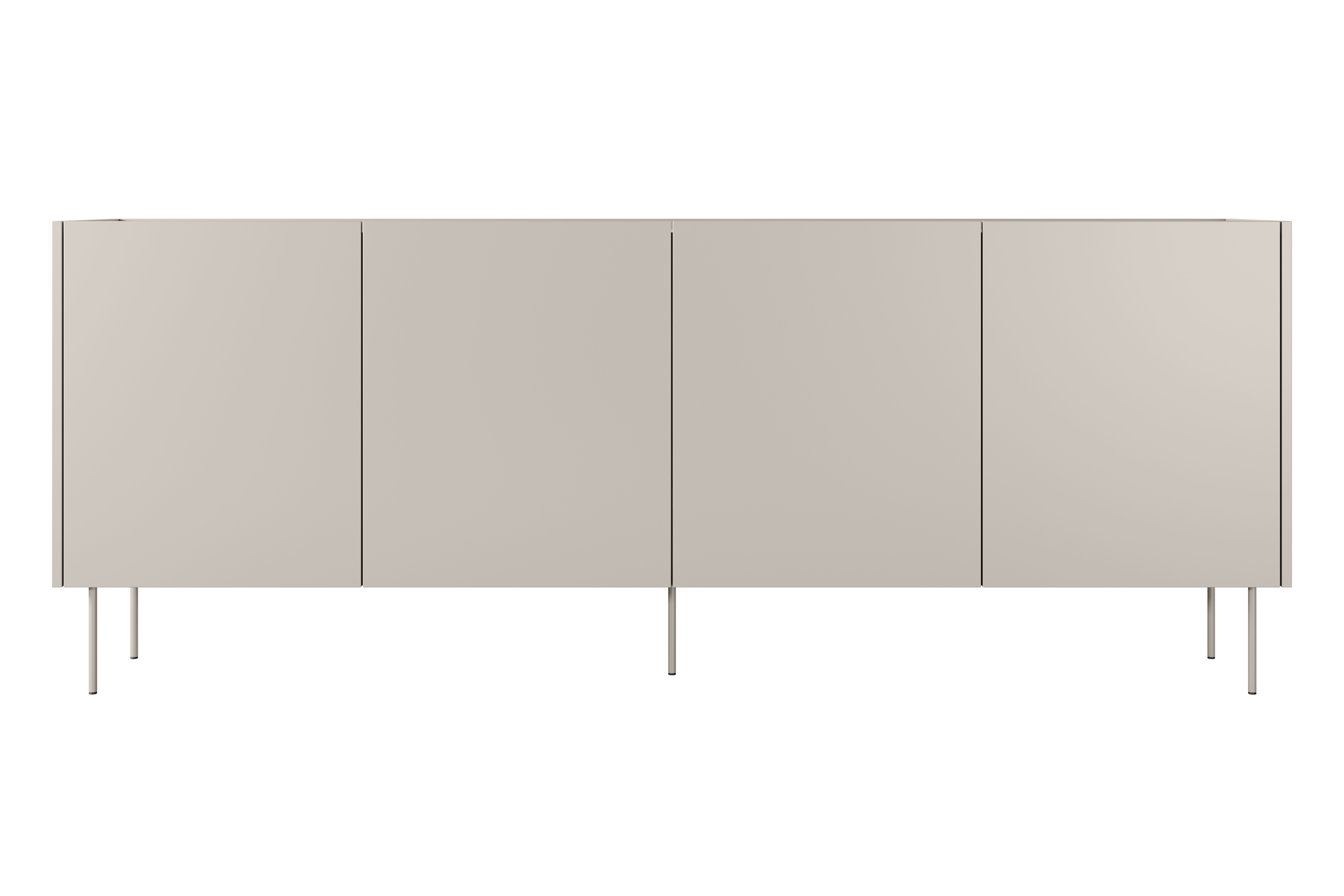 Komoda Desin 220 cm so 4 ukrytými zásuvkami - kašmírová / dub nagano Komoda Desin 220 cm z 4 ukrytymi zásuvkami - kašmír / Dub nagano