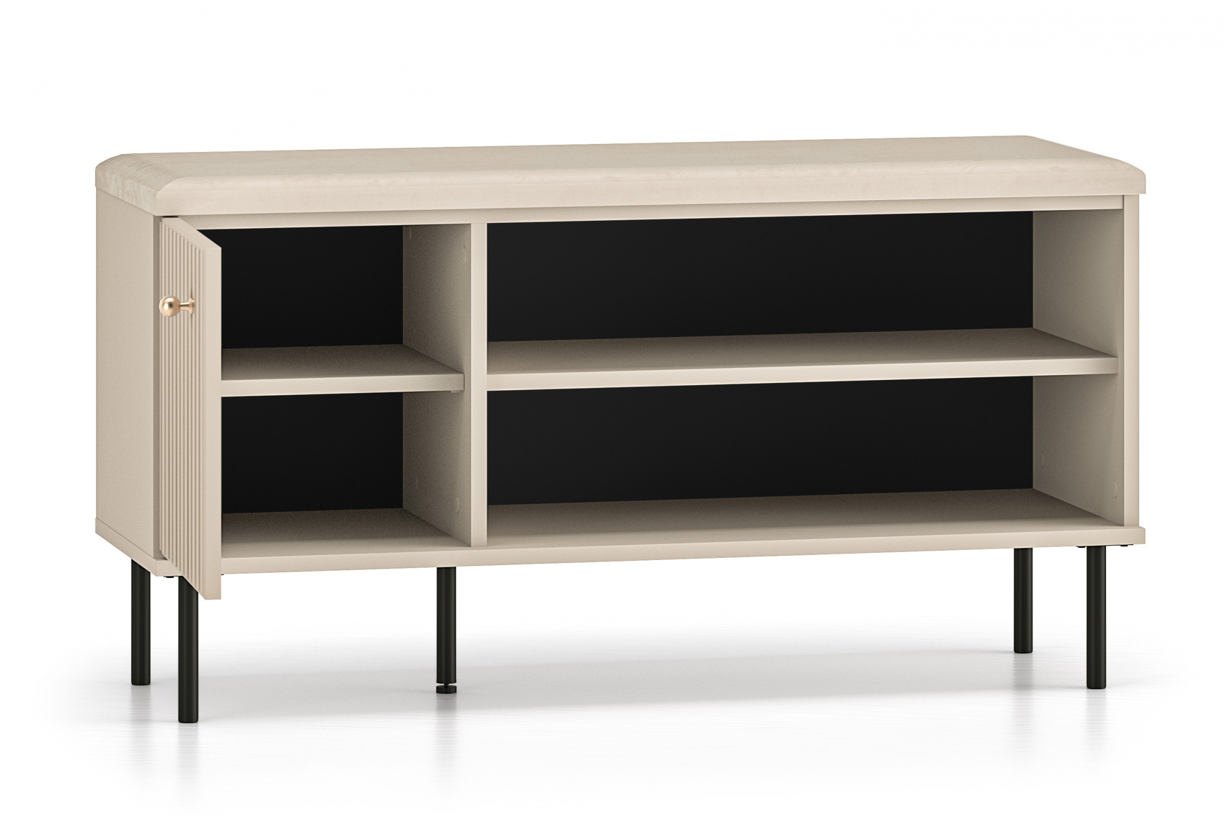 Předsíňová komoda Jamuzi 102 cm - kašmír Komoda do předsíně Jamuzi 15 - 102 cm - kašmír