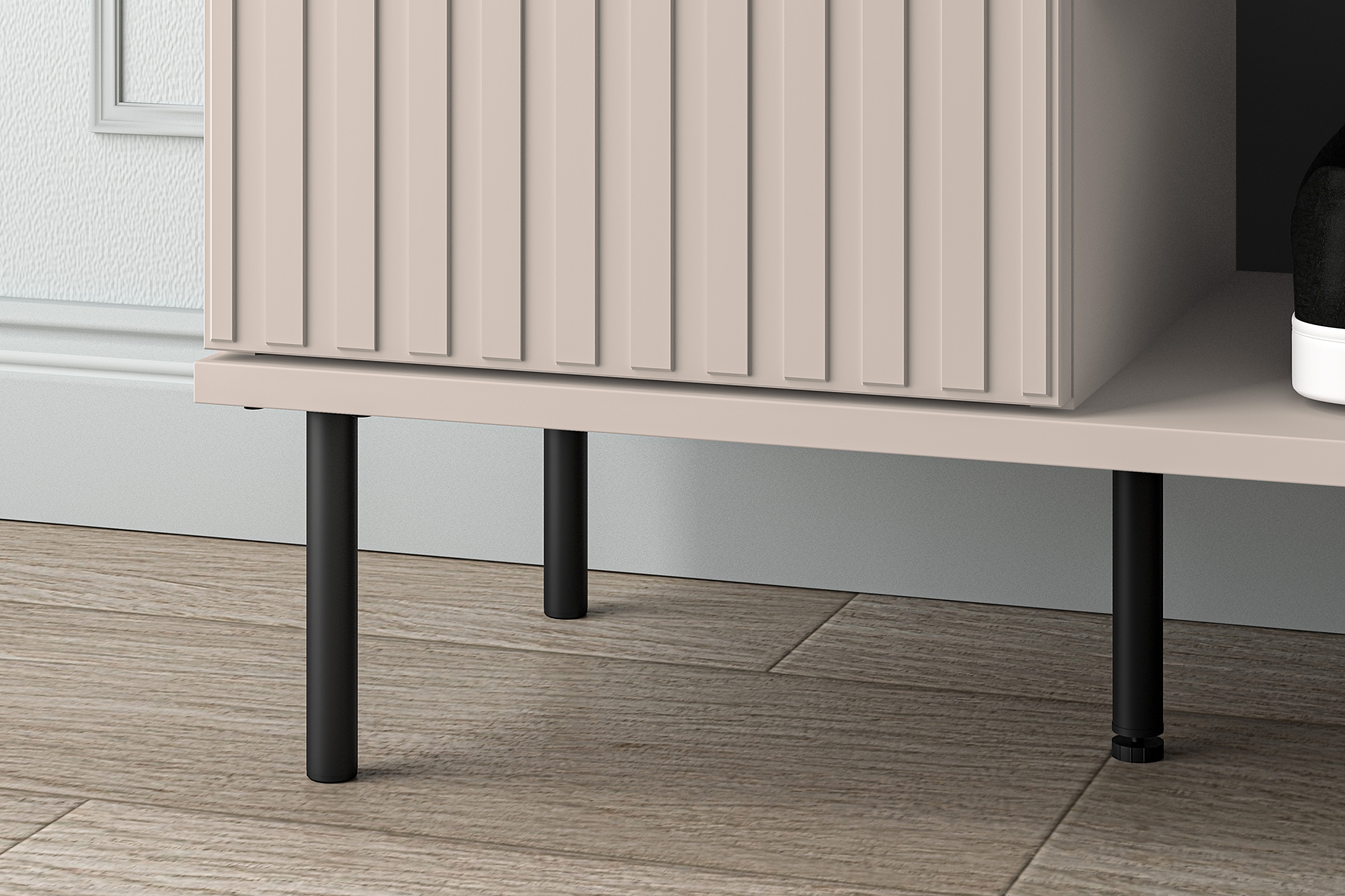 Předsíňová komoda Jamuzi 102 cm - kašmír Komoda do předsíně Jamuzi 15 - 102 cm - kašmír