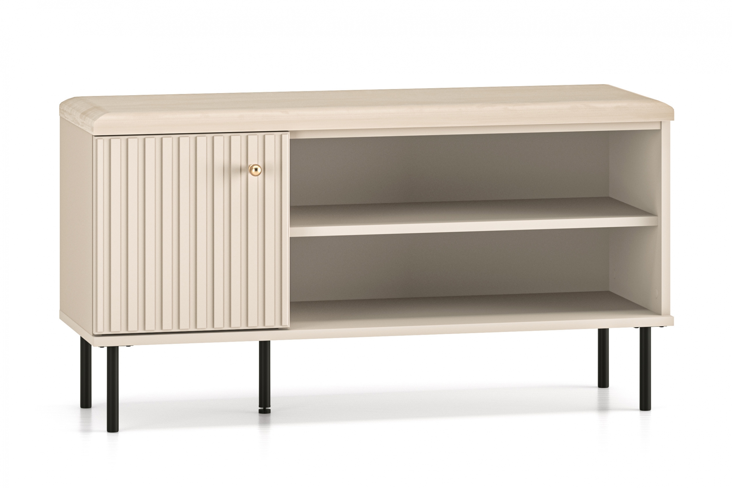 Předsíňová komoda Jamuzi 102 cm - kašmír Komoda do předsíně Jamuzi 15 - 102 cm - kašmír