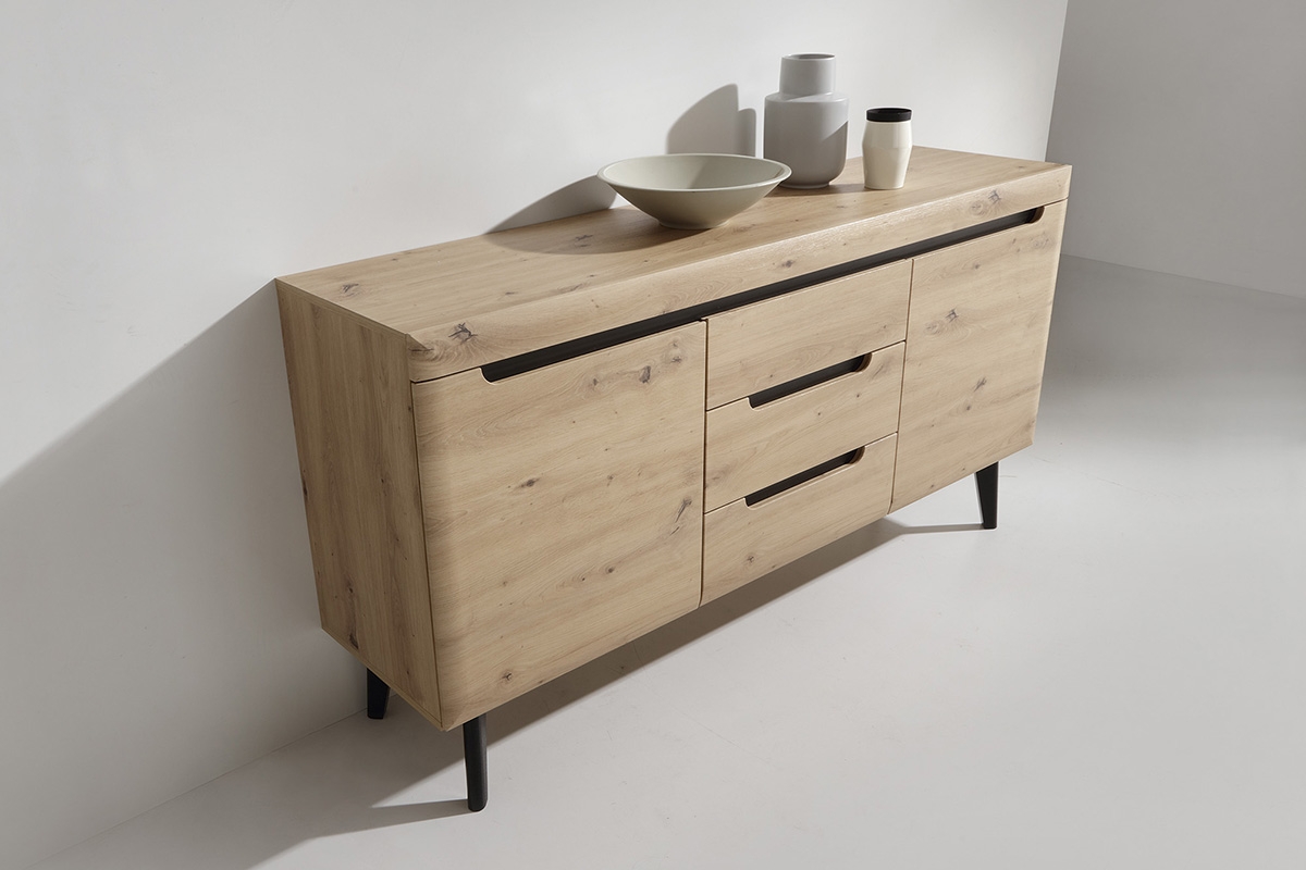 Komoda Dorin 160 se zásuvkami - dub artisan Komoda do jídelny