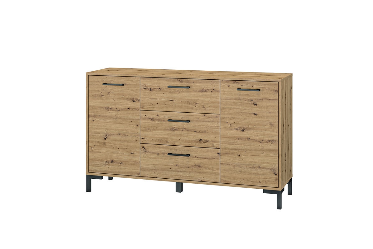 Komoda Klarso 12 so zásuvkami 138 cm - Dub artisan Komoda