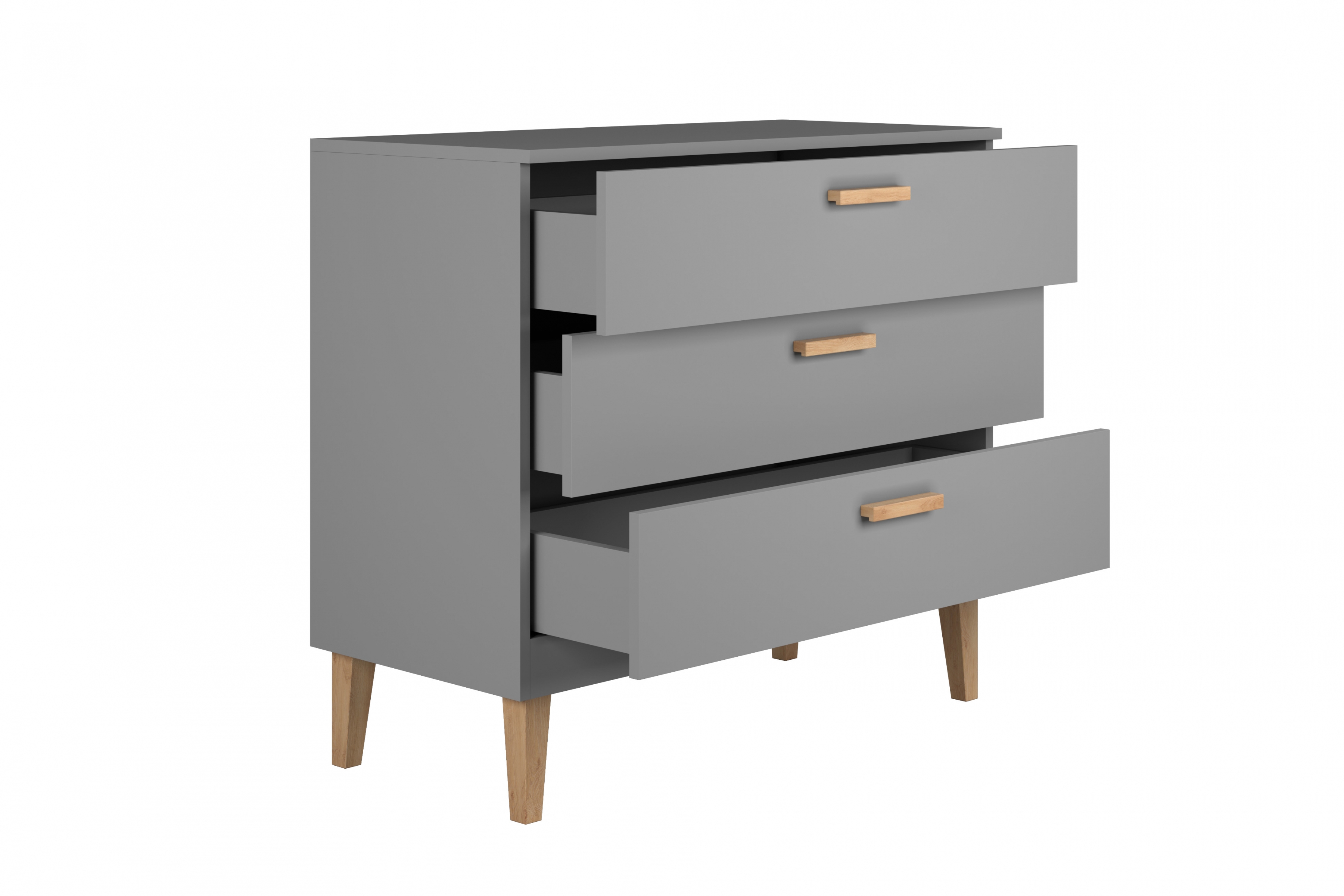 Dětská komoda Balio 100 cm - šedá Komoda dziecieca Balio 100 cm - šedá