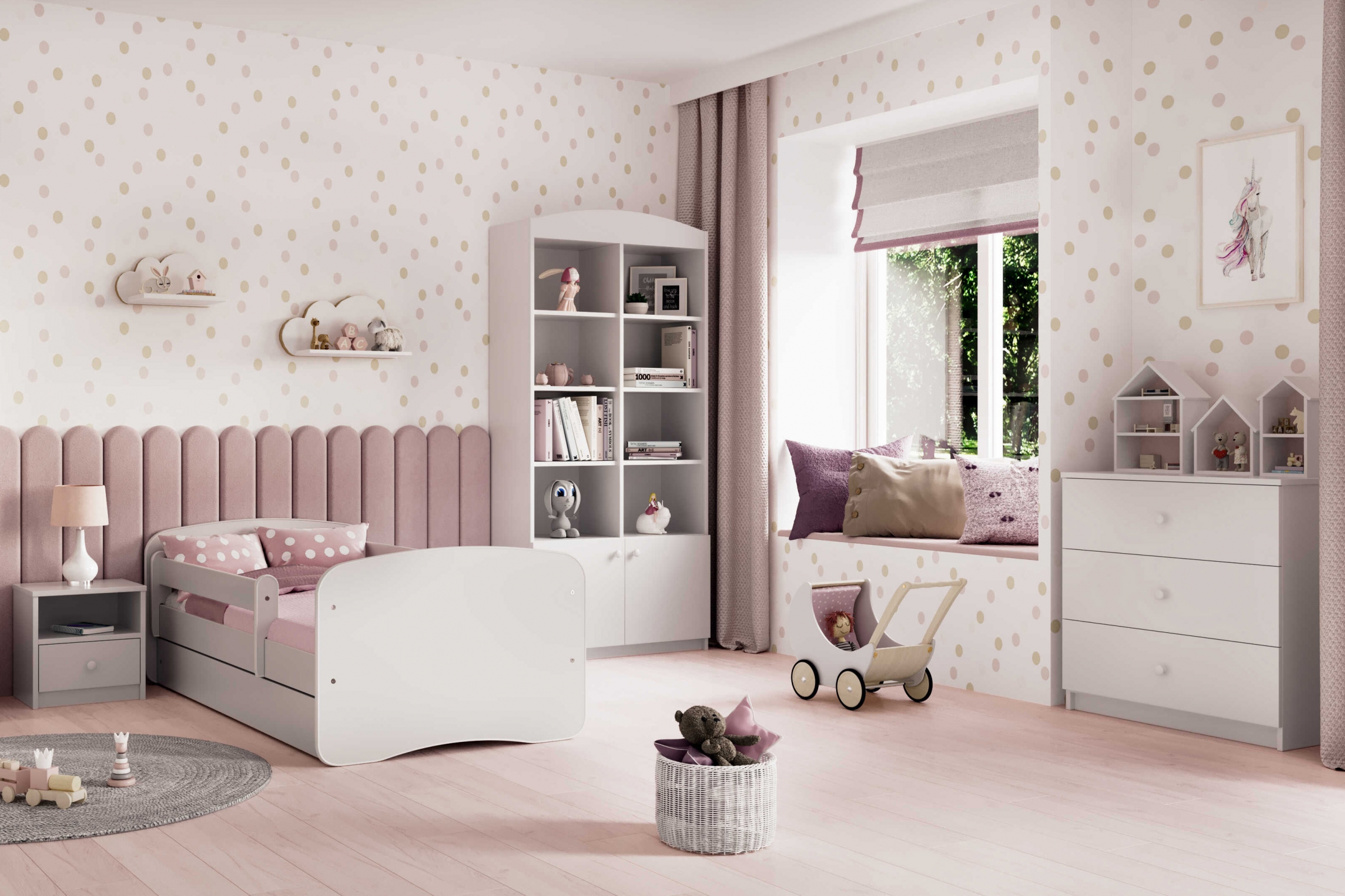 Detská komoda Bonzo 80 cm so zásuvkami - biela Komoda dziecieca Bonzo 80 cm - Biely