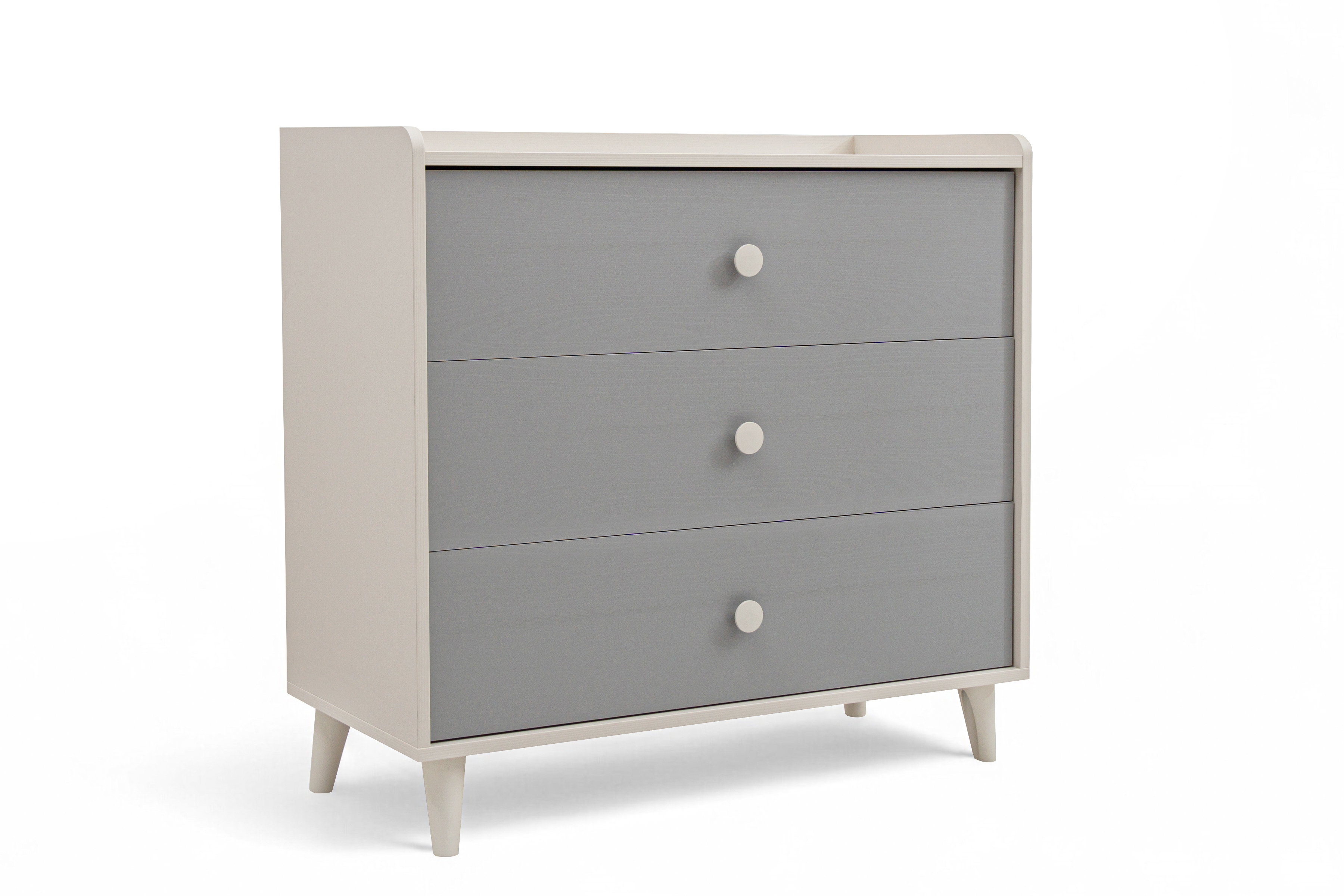 Dětská zásuvková komoda Marla 90 cm - pouštní písek / šedá pallad Komoda dziecieca Marla 90 cm se zásuvkami - piasek pustyni / šedá pallad