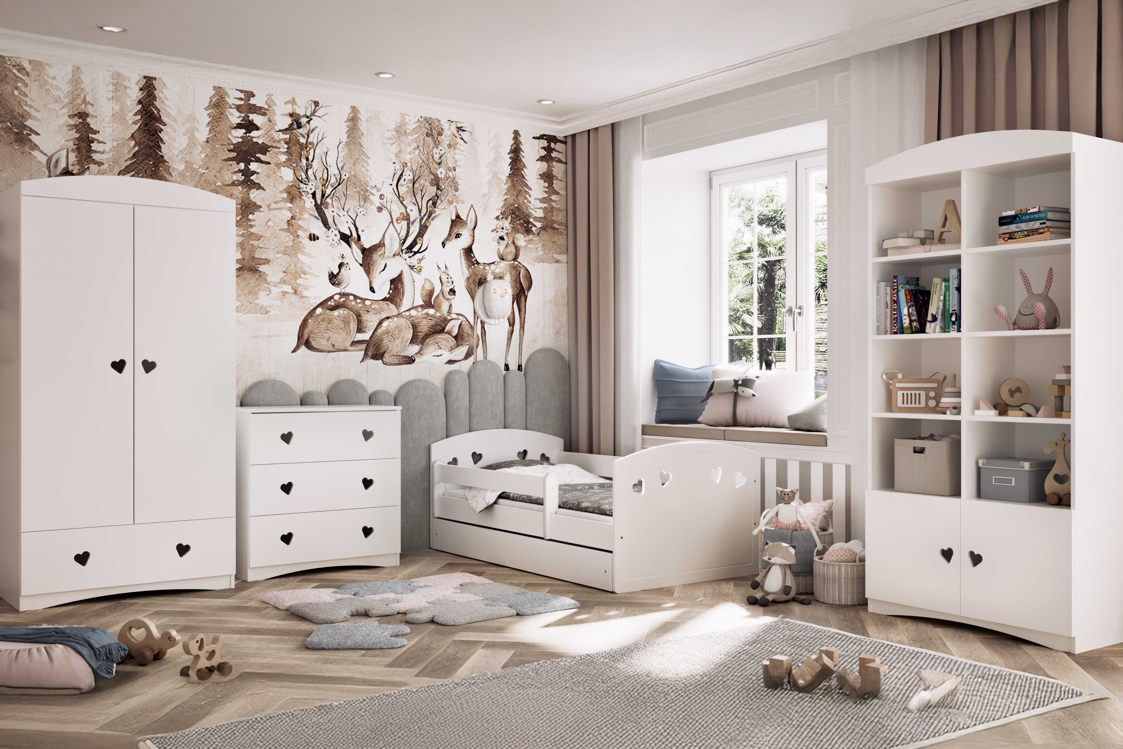 Dětská komoda Pateri 80 cm - bílá Komoda dziecieca Pateri 80 cm - bílá