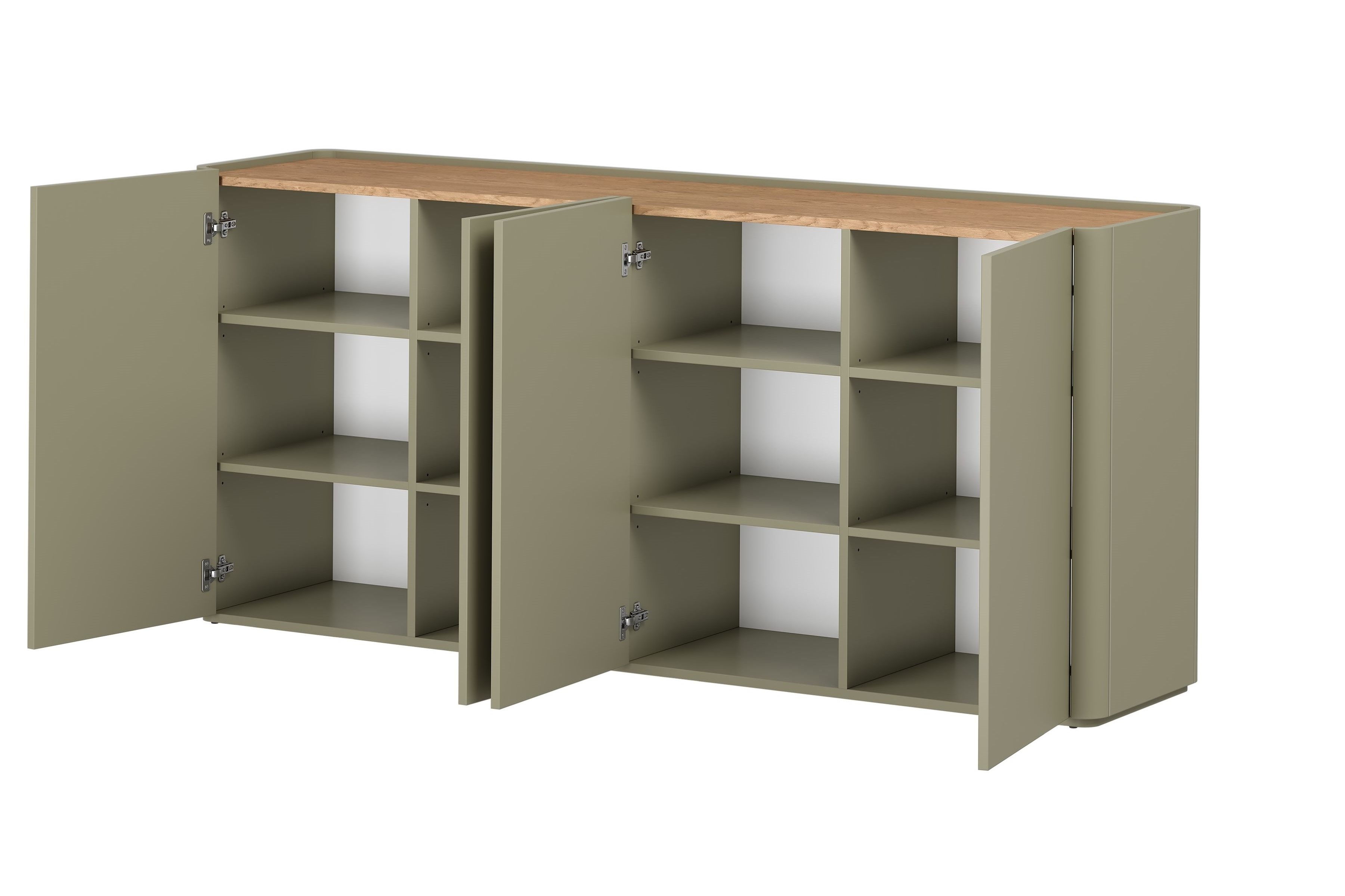 Komoda Elivo 200 cm - eukalyptus / dub baltic dune Komoda Elivo 200 cm - eukaliptus / Dub baltic dune