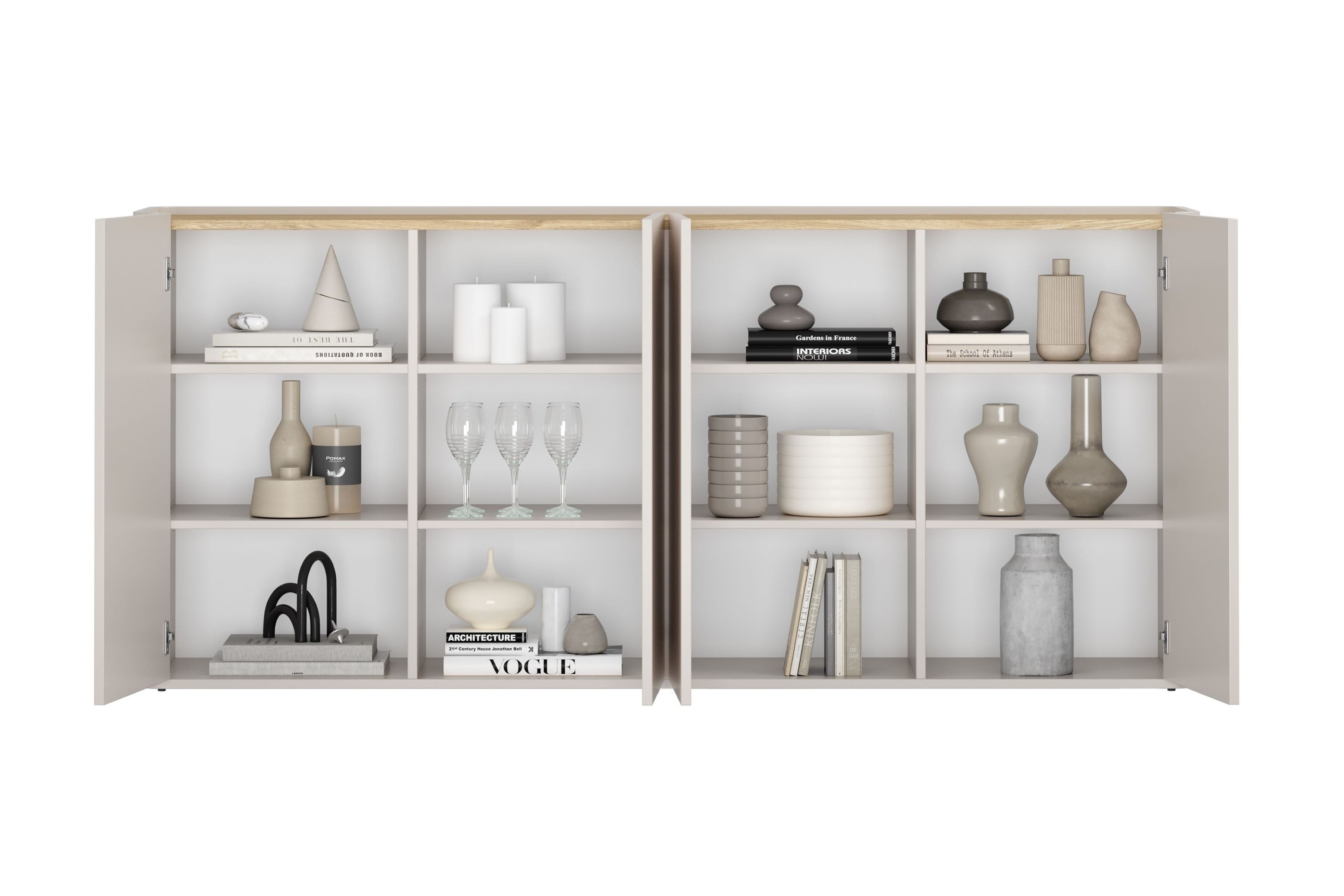 Komoda Elivo 200 cm - kašmírová / dub olejovaný Komoda Elivo 200 cm - kašmír / Dub olejowany