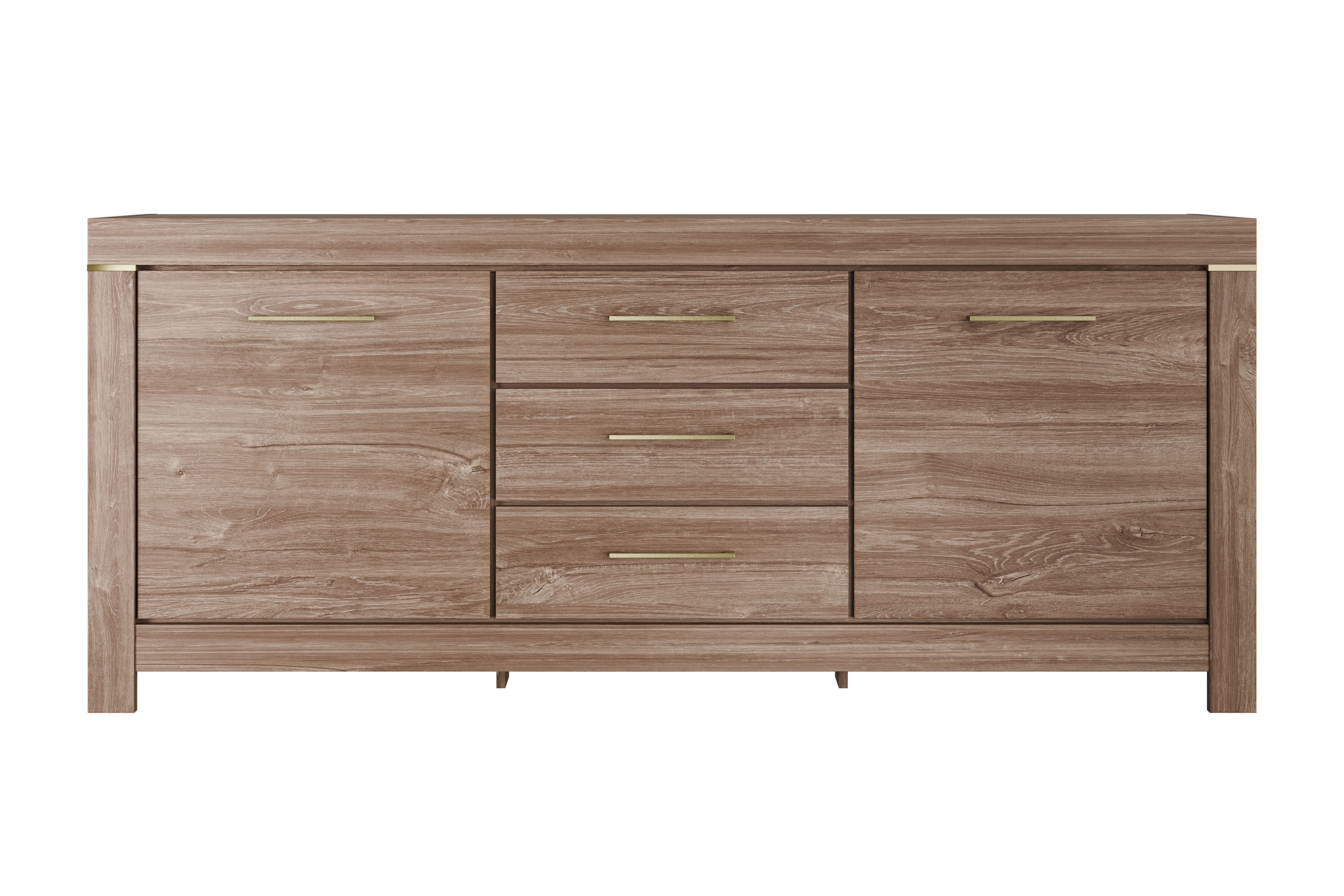 Komoda German 200 cm - dub stirling Komoda German so zásuvkami 200 cm - Dub stirling