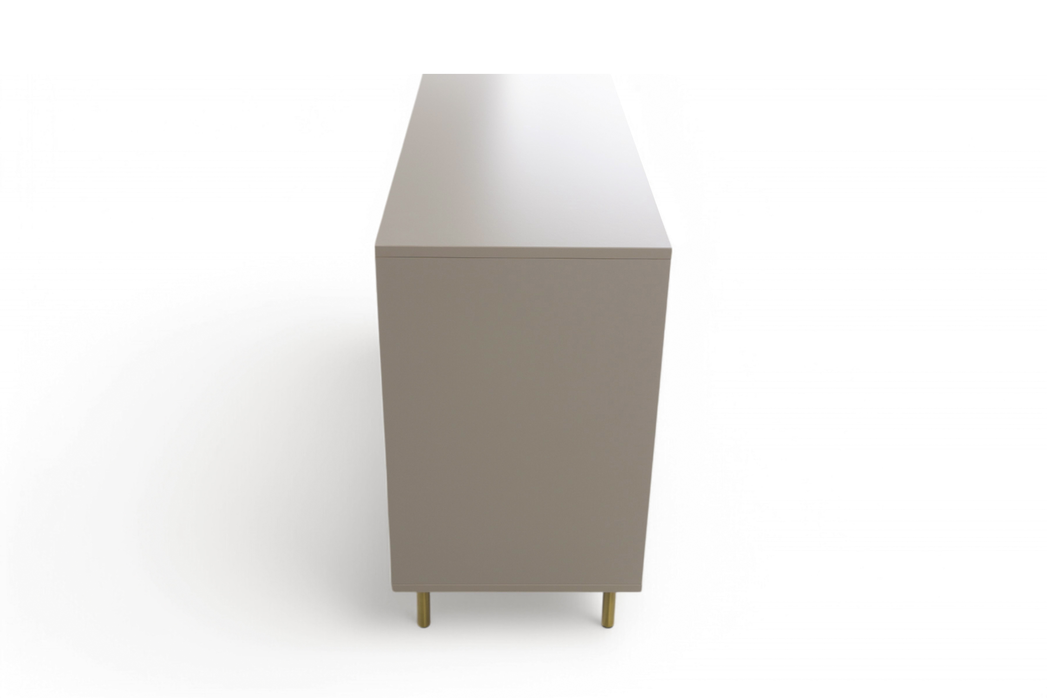 Komoda Nubo 100 cm so zásuvkou - kašmírová / zlatá Komoda Gotimo 100 cm z szuflada  - kašmír / zlote nožičky