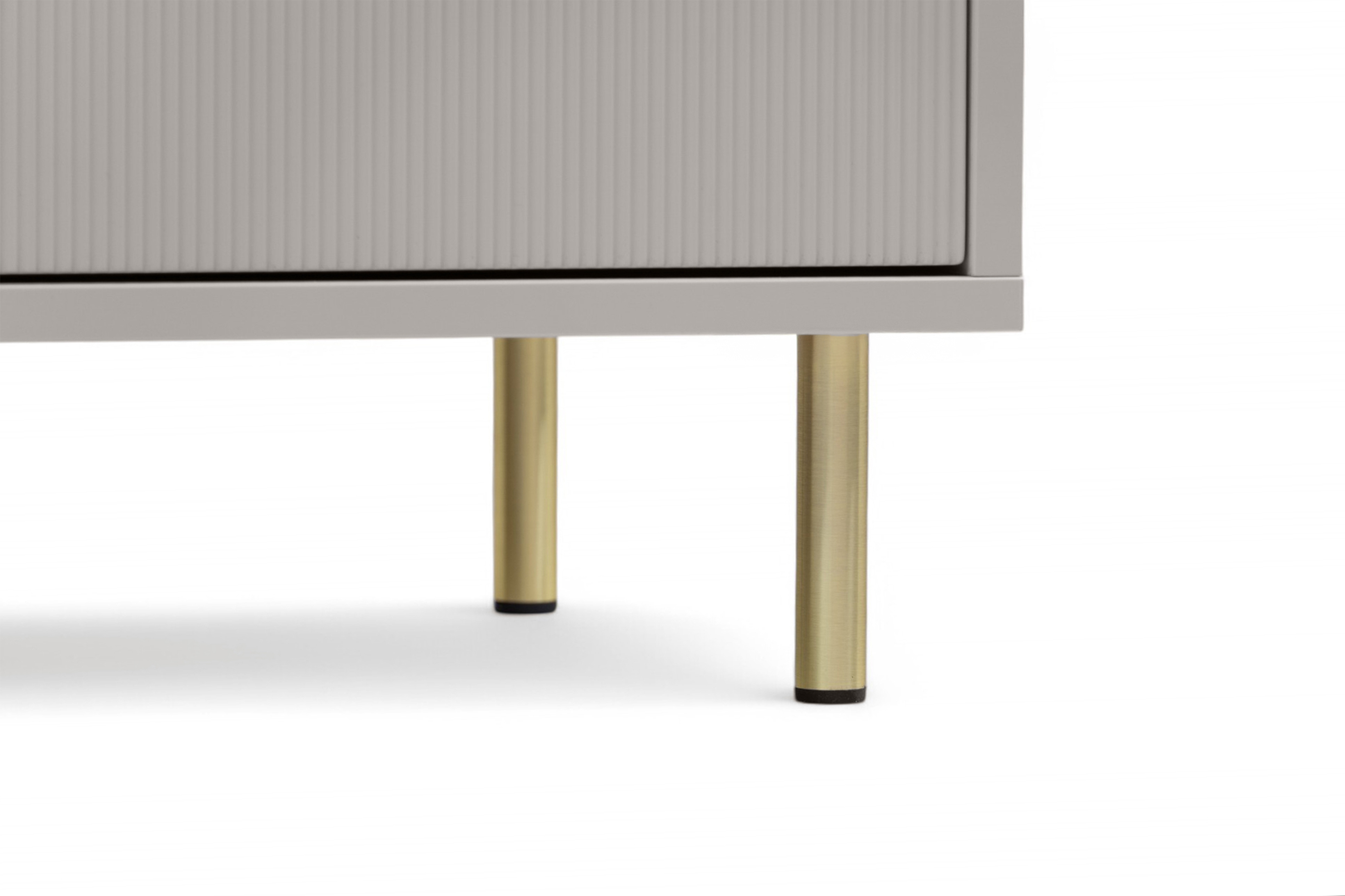 Komoda Nubo 150 cm - kašmírová / zlaté nožky Komoda Gotimo 150 cm se zásuvkami - kašmír / zlote Nohy