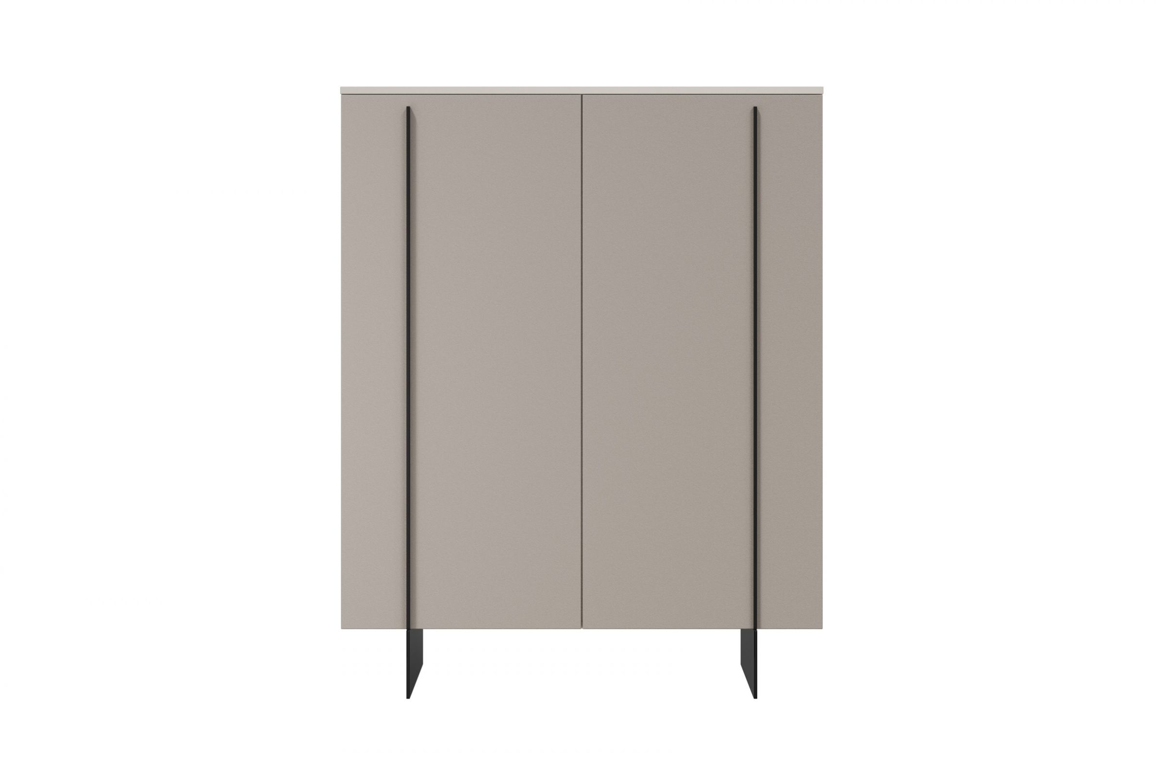 Komoda Larena 120 cm - kašmírová / čierne nožičky Komoda Larena z metalowymi nogami 120 cm - kašmír / čierny nozki