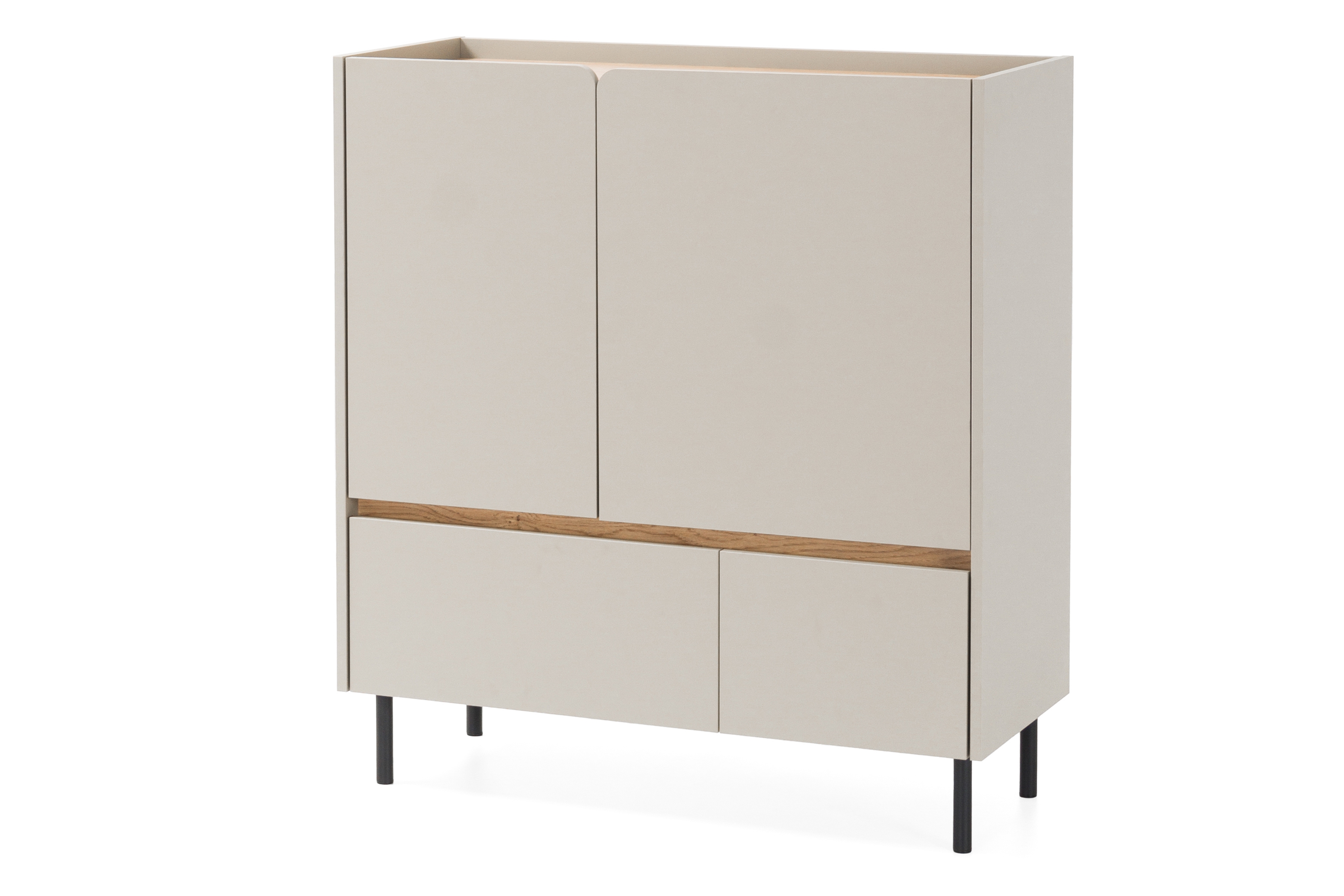 Komoda Luca 95 cm se zásuvkami - bez Pískový / dub olejowany Komoda Luca 9 se zásuvkami 95 cm - bez Pískový / dub olejowany