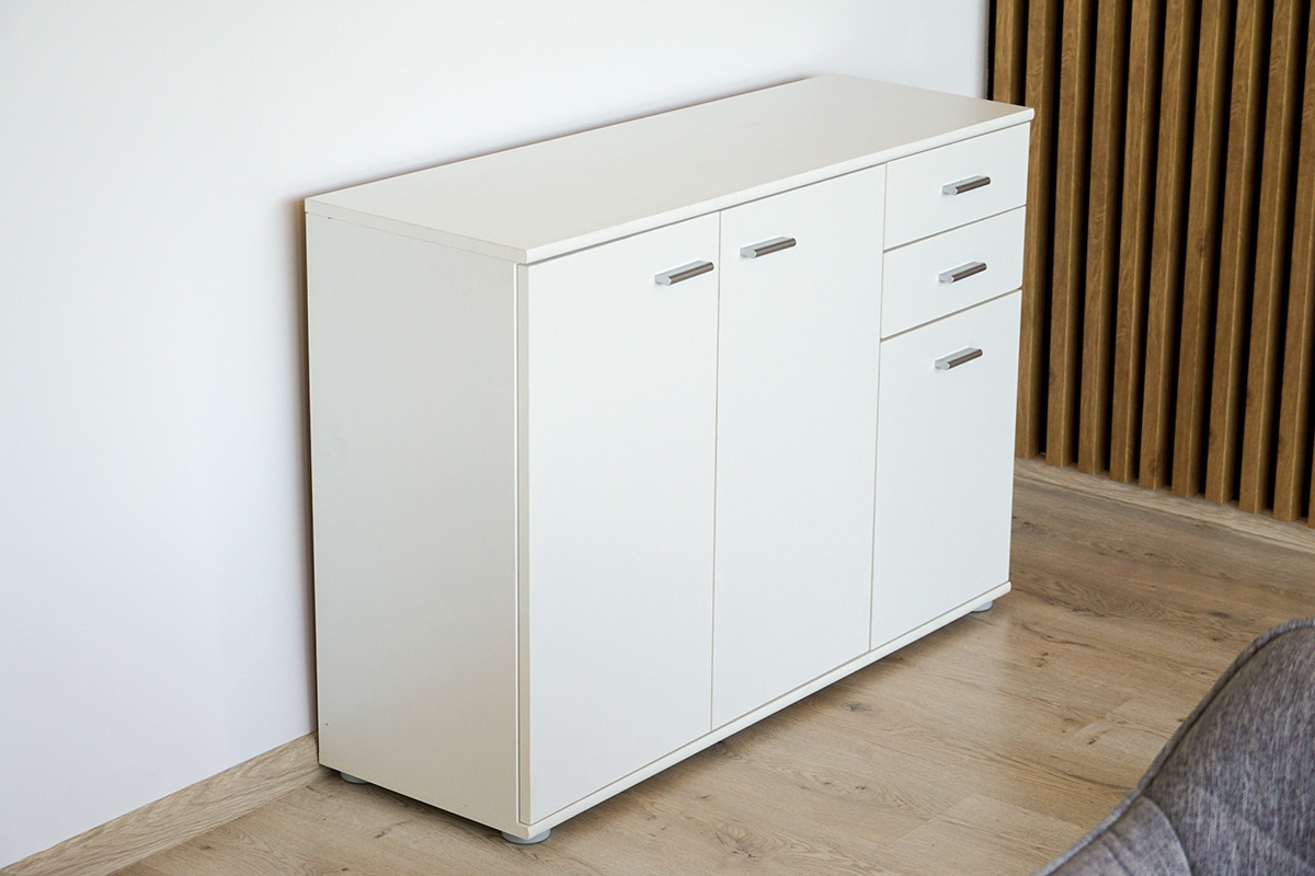 Komoda Luck I 106 cm - bílá moderní design