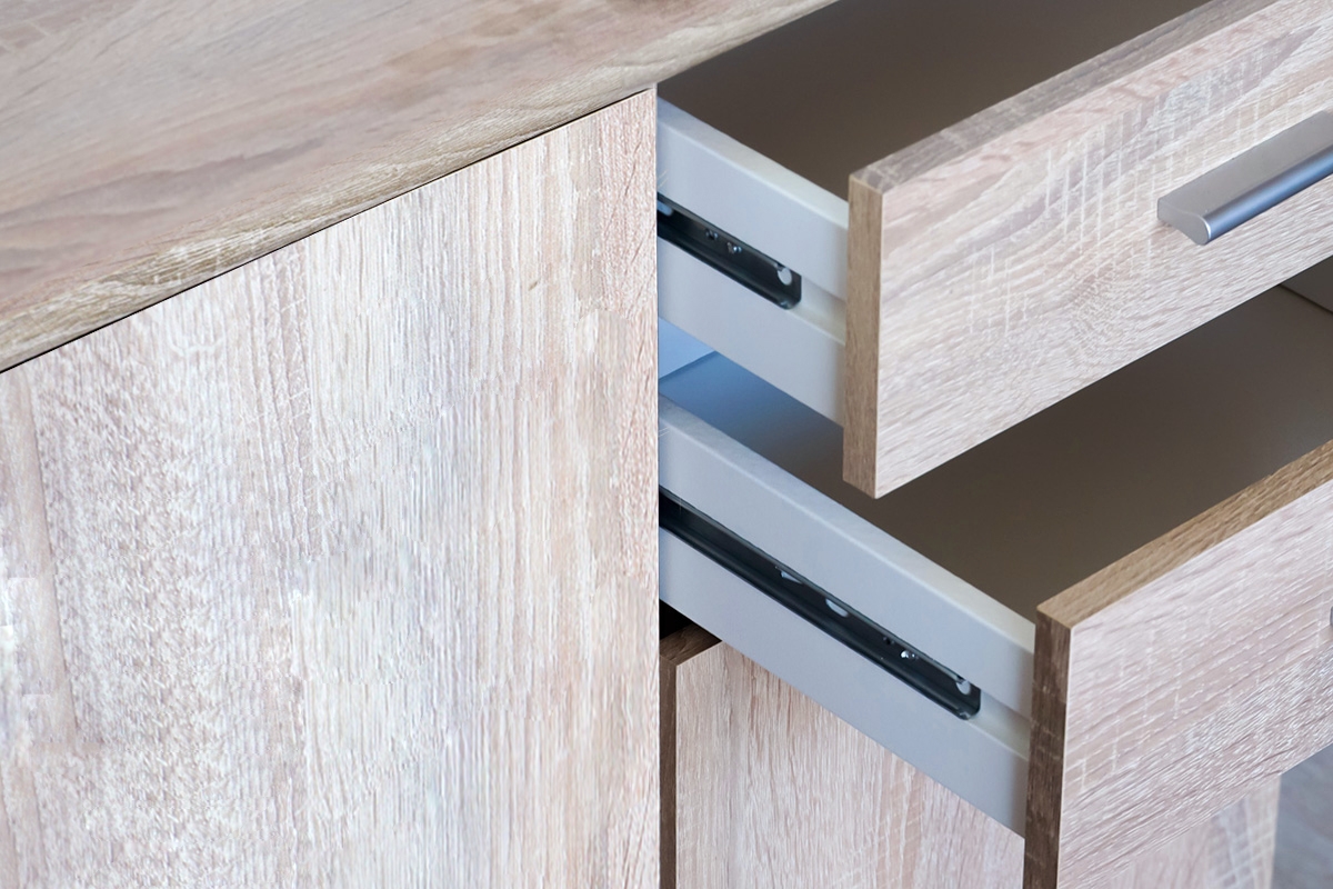 Komoda Luck I 106 cm - dub sonoma Komoda se zásuvkami