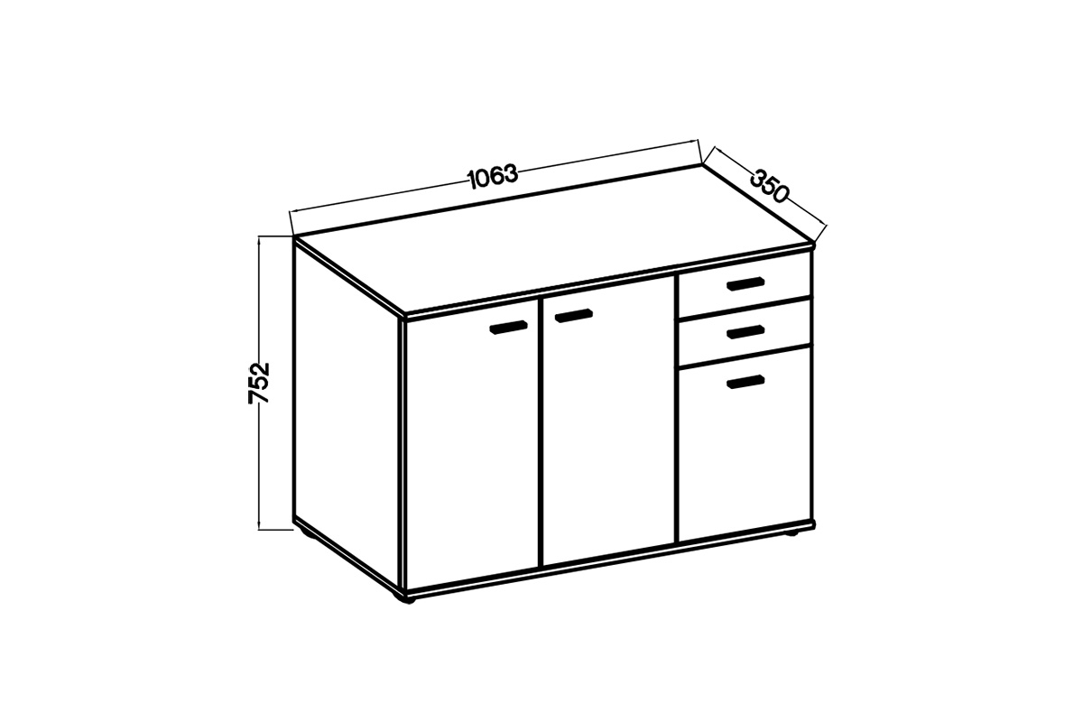 Komoda Luck I - old style / matera Komoda do obývacího pokoje