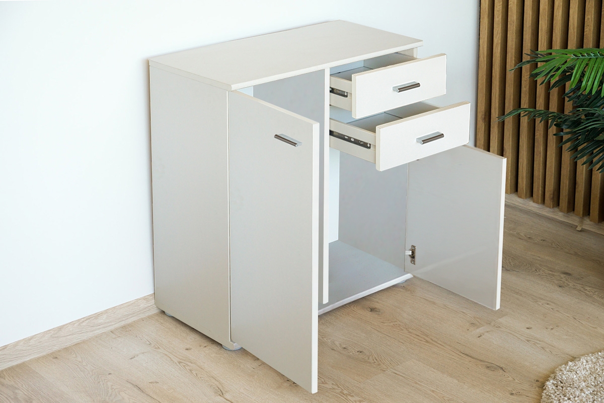 Komoda Luck II 71 cm - bílá Komoda se zásuvkami