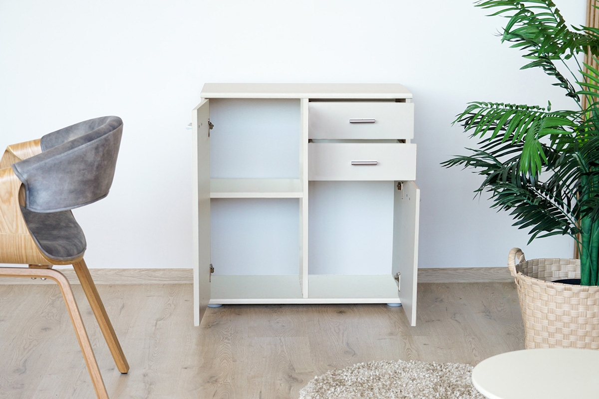 Komoda Luck II 71 cm - bílá Komoda výklopná