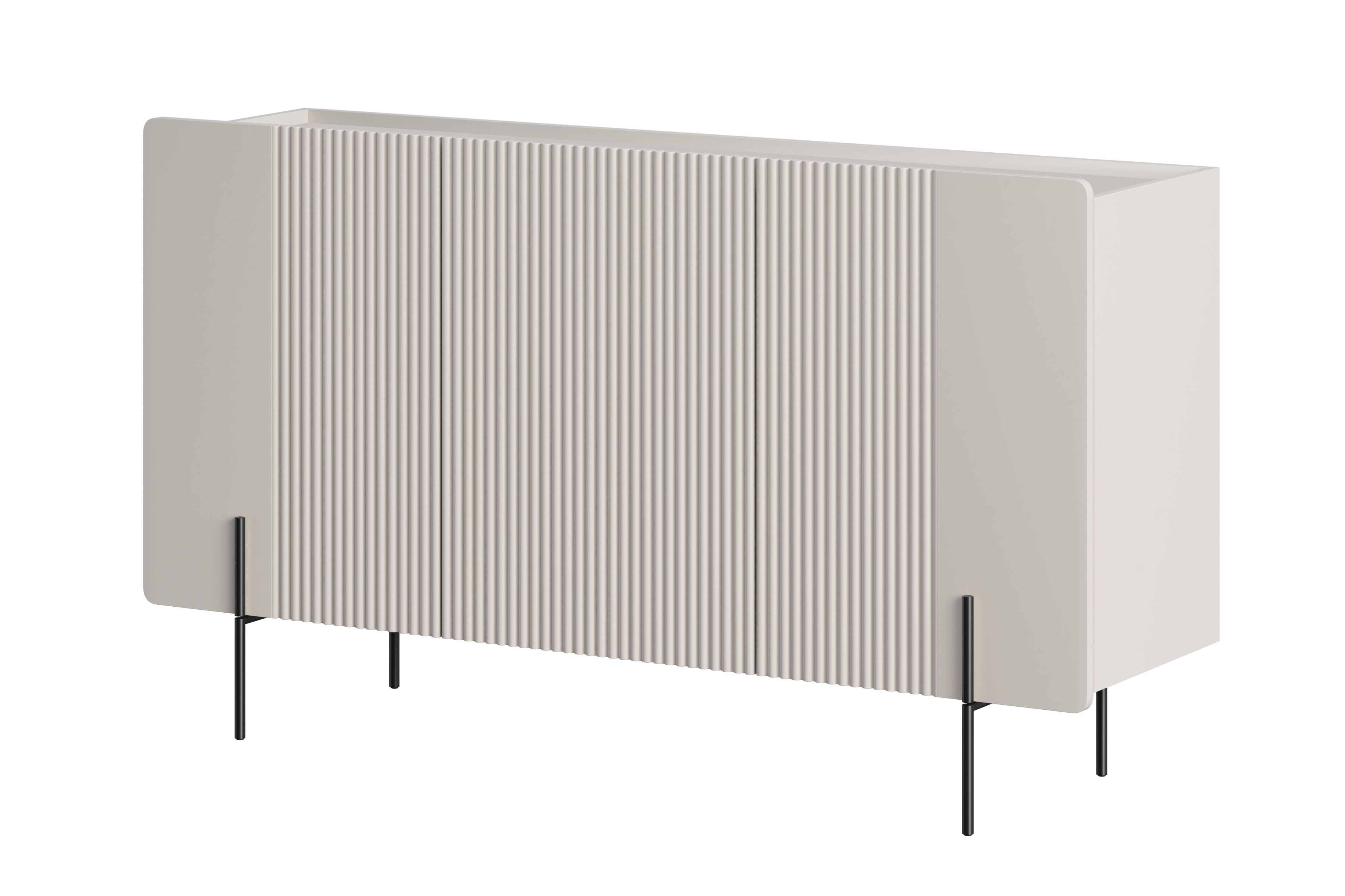 Komoda Malmi 150 cm - kašmírová / černé nožky Komoda Malmi 150 cm - kašmír / černá nozki