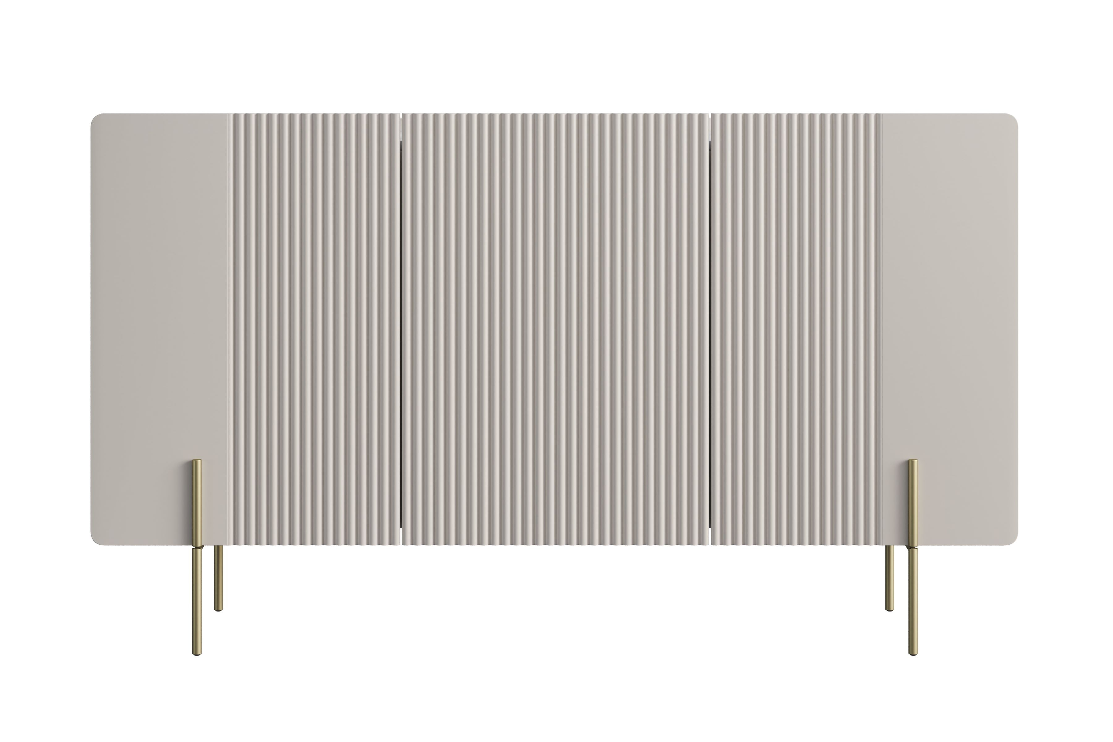 Komoda Malmi 150 cm - kašmírová / zlaté nožky Komoda Malmi 150 cm - kašmír / zlote nozki