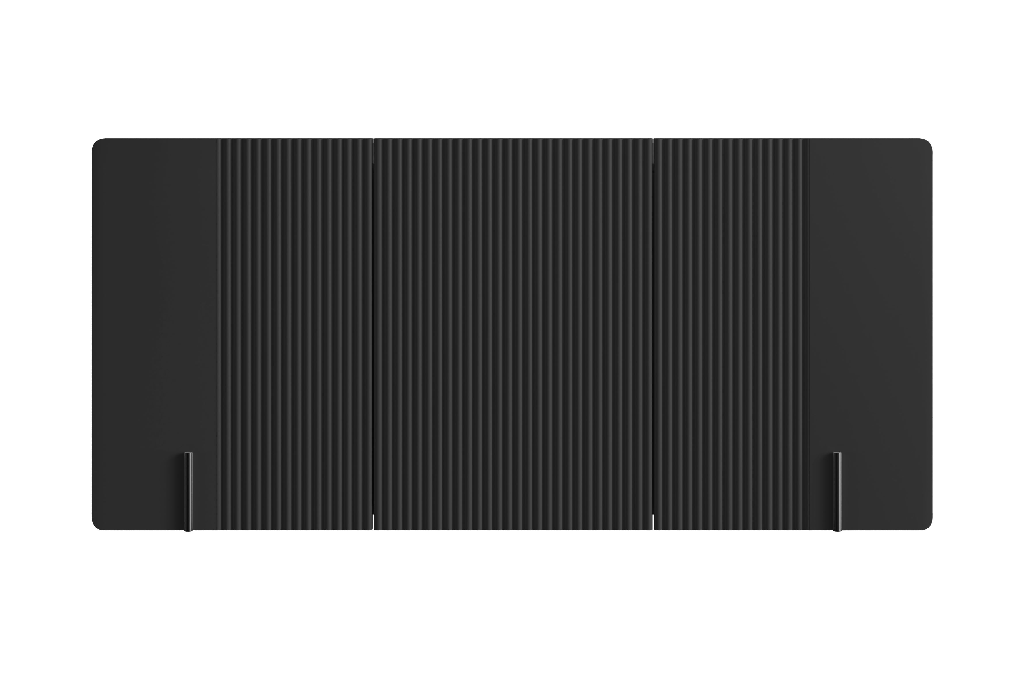 Závěsná komoda Malmi 150 cm - černý mat / černá Komoda Malmi 150 cm závěsná - černá mat / černá