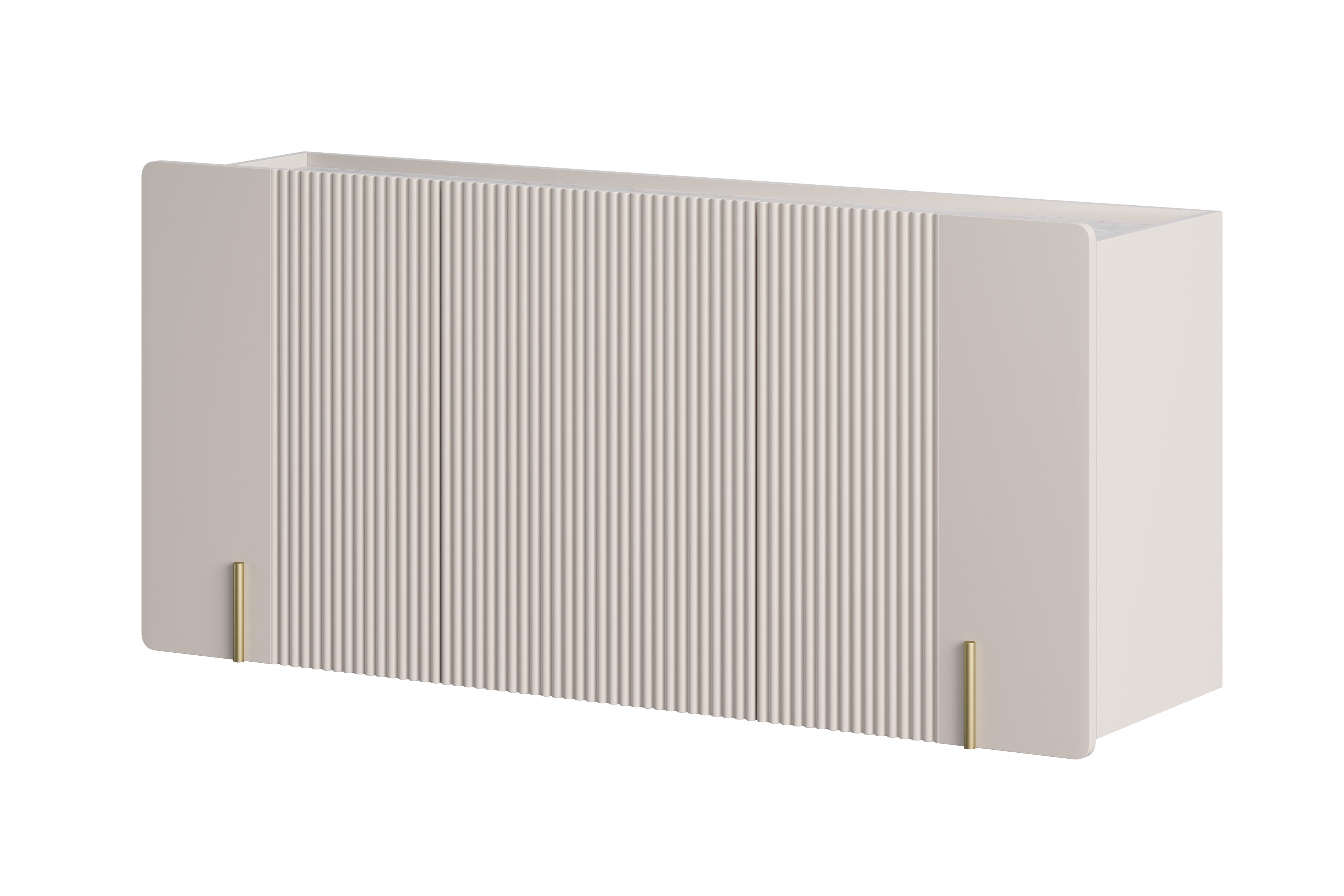 Závesná komoda Malmi 150 cm - kašmírová / crema bianca / zlatá Komoda Malmi 150 cm závesná - kašmír / crema bianca / zlaté