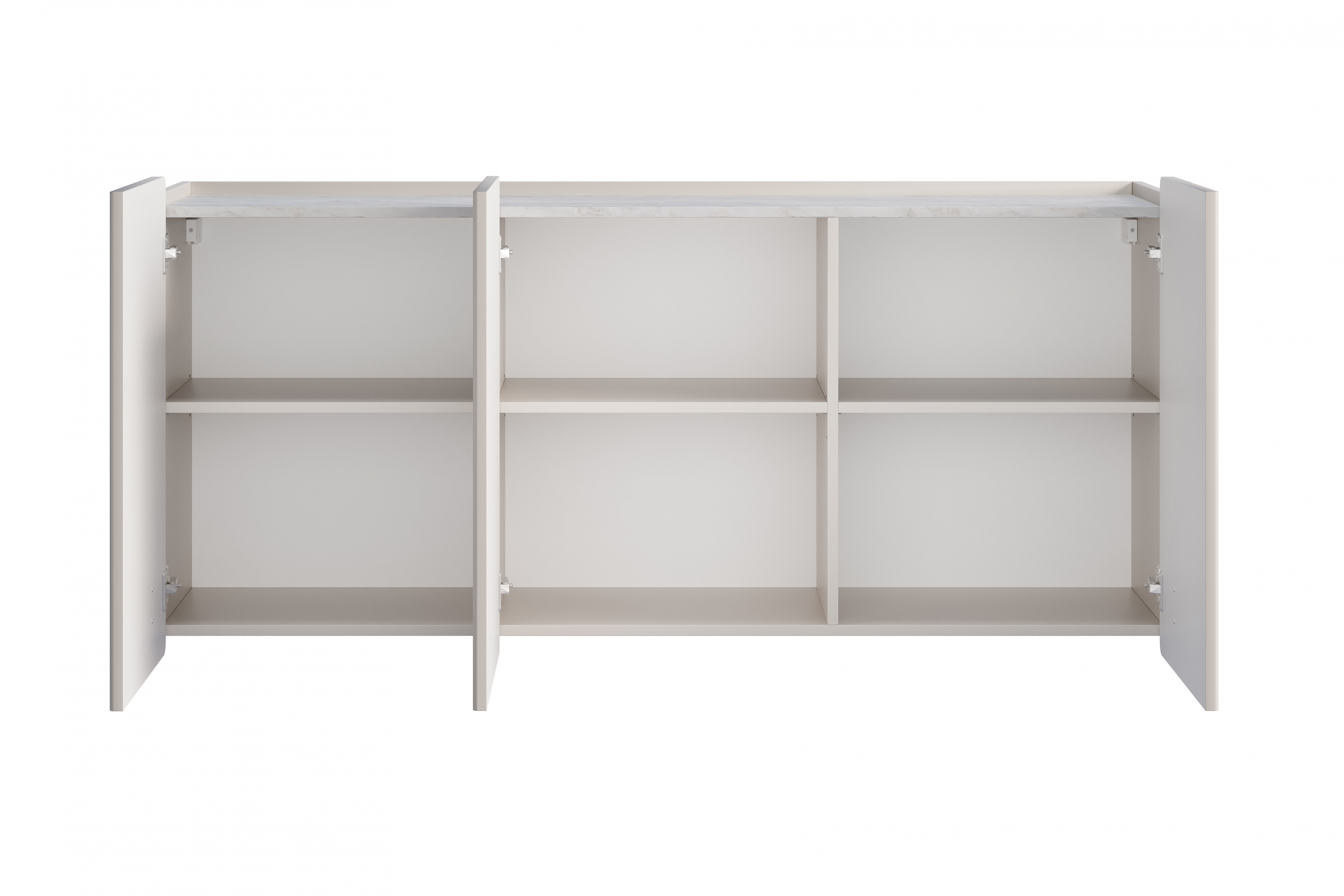 Závesná komoda Malmi 150 cm - kašmírová / crema bianca / zlatá Komoda Malmi 150 cm závesná - kašmír / crema bianca / zlaté