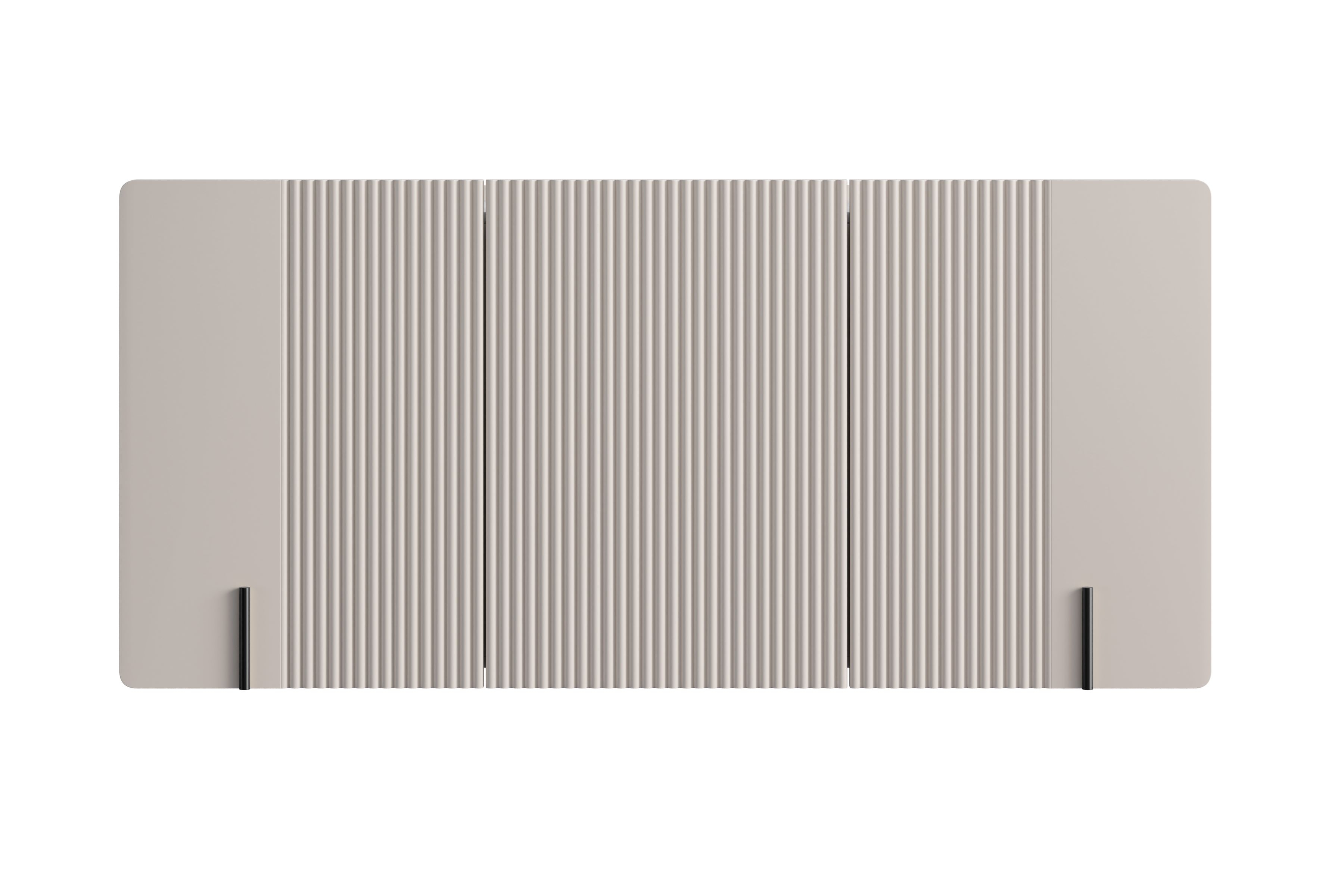 Závěsná komoda Malmi 150 cm - kašmírová / černá Komoda Malmi 150 cm závěsná - kašmír / černá