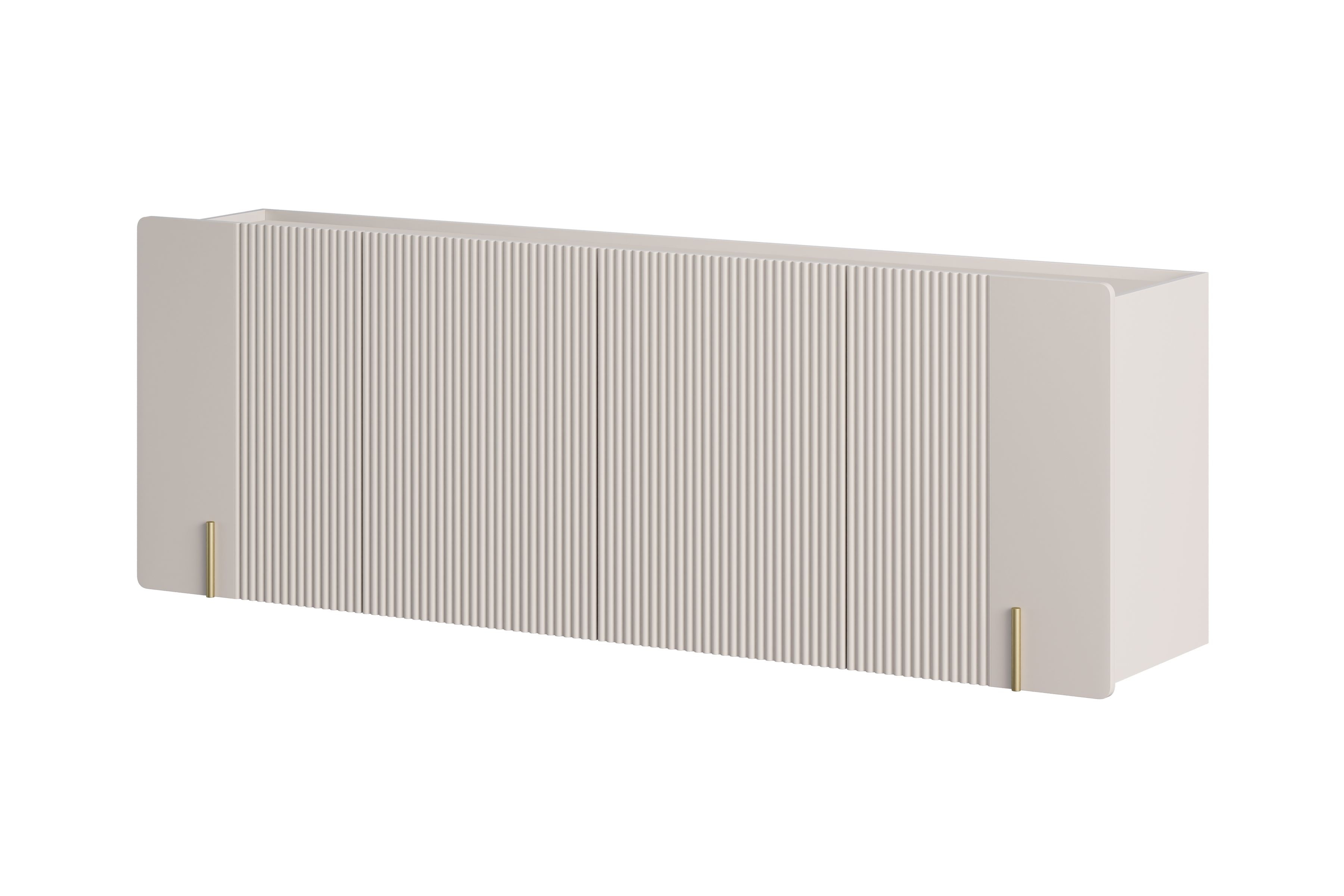 Závěsná komoda Malmi 200 cm - kašmírová / zlatá Komoda Malmi 200 cm závěsná - kašmír / zlatá