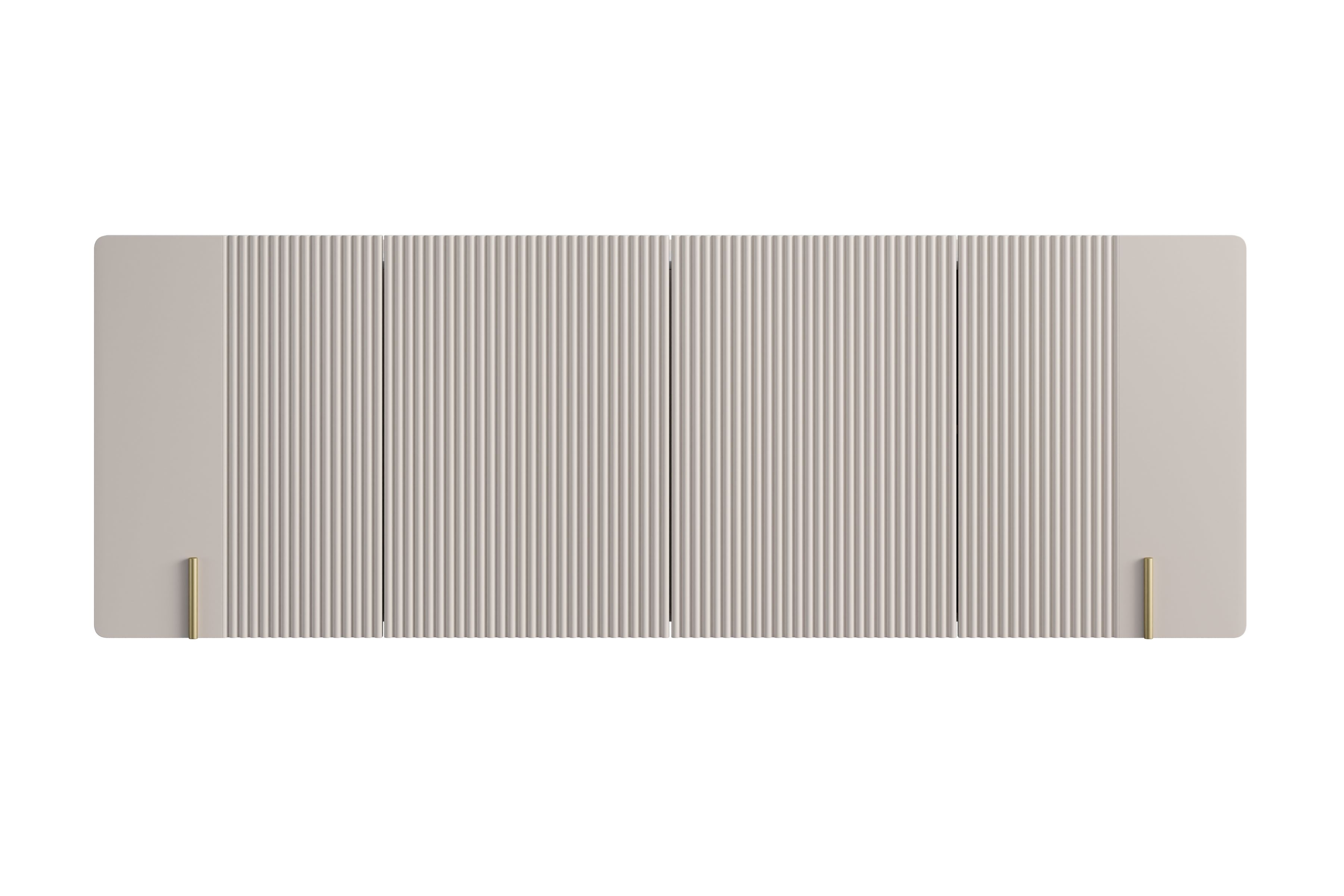 Závěsná komoda Malmi 200 cm - kašmírová / zlatá Komoda Malmi 200 cm závěsná - kašmír / zlatá