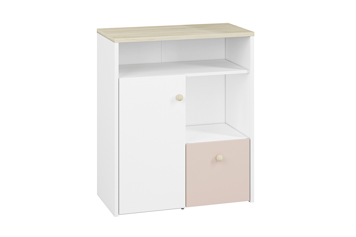 Komoda nízká s kontejnerem Nazo 10 - Omezená nabídka Komoda pudrowa