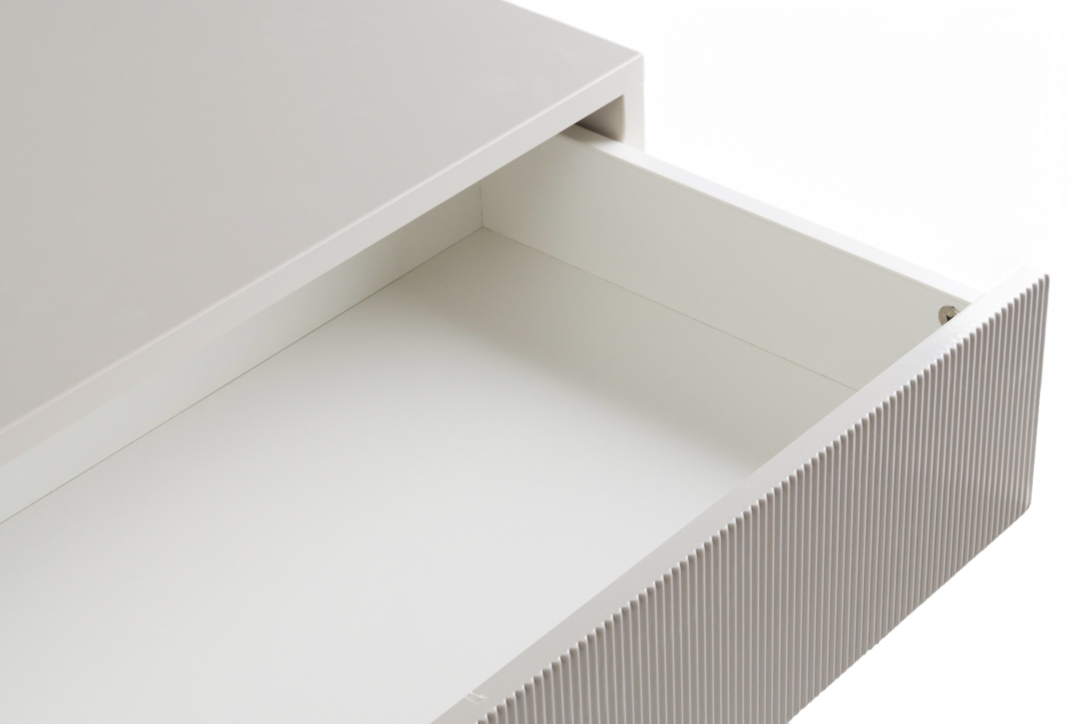 Komoda Nubo 100 cm so zásuvkou - kašmír / čierne nožičky Komoda Nubo 100 cm z szuflada - kašmír / Čierny