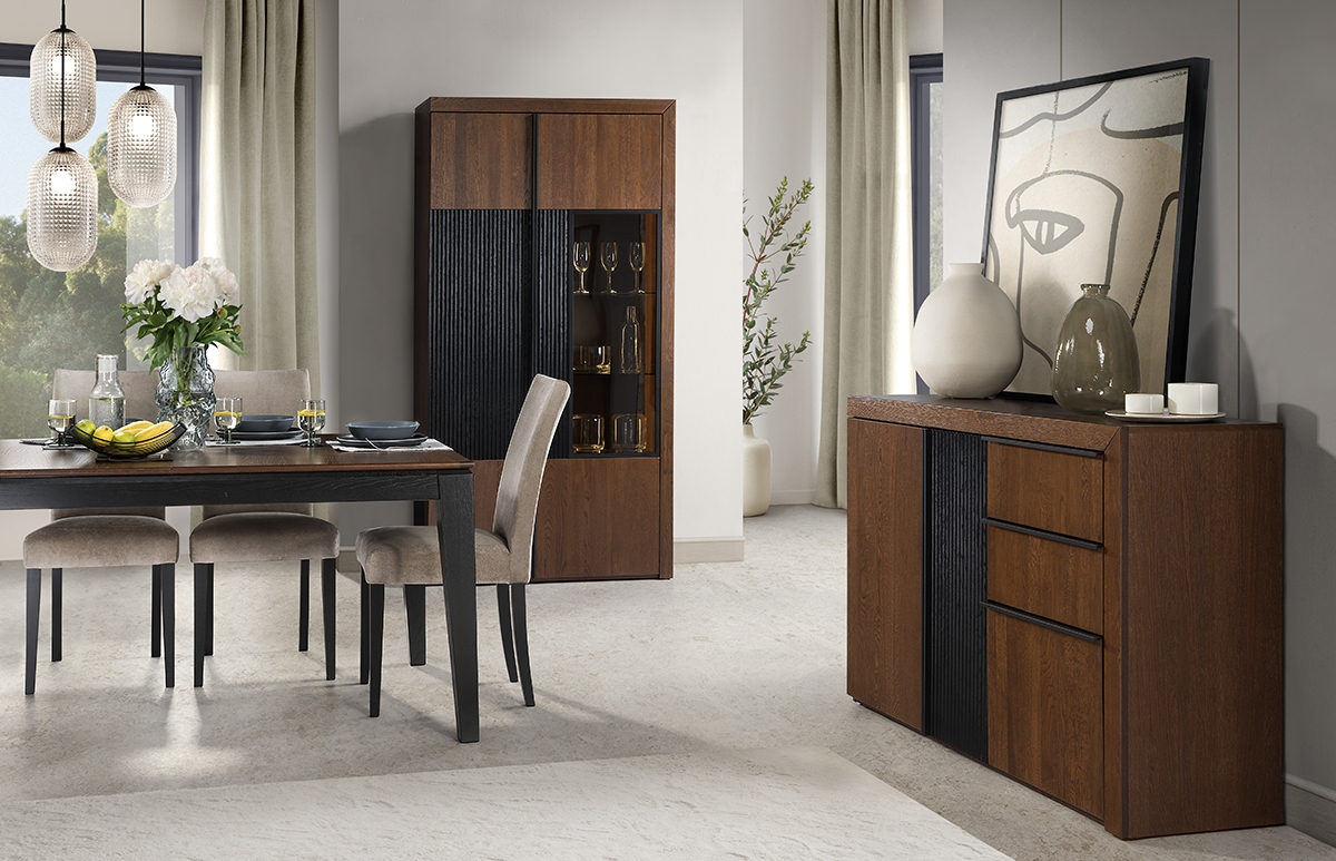 Komoda Paris 130 cm se zásuvkami - dub antický Komoda Paris se zásuvkami 130 cm - dub antický