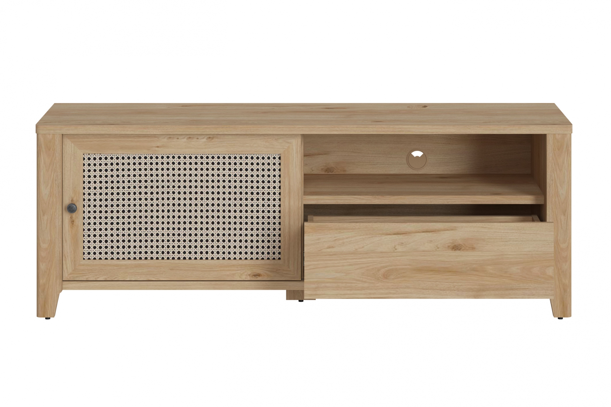 Komoda TV jednodverová so zásuvkou i wneka Selia 01 - jackson hikory / amadeus Komoda TV Selia 158 cm z szuflada - jackson hikory / amadeus