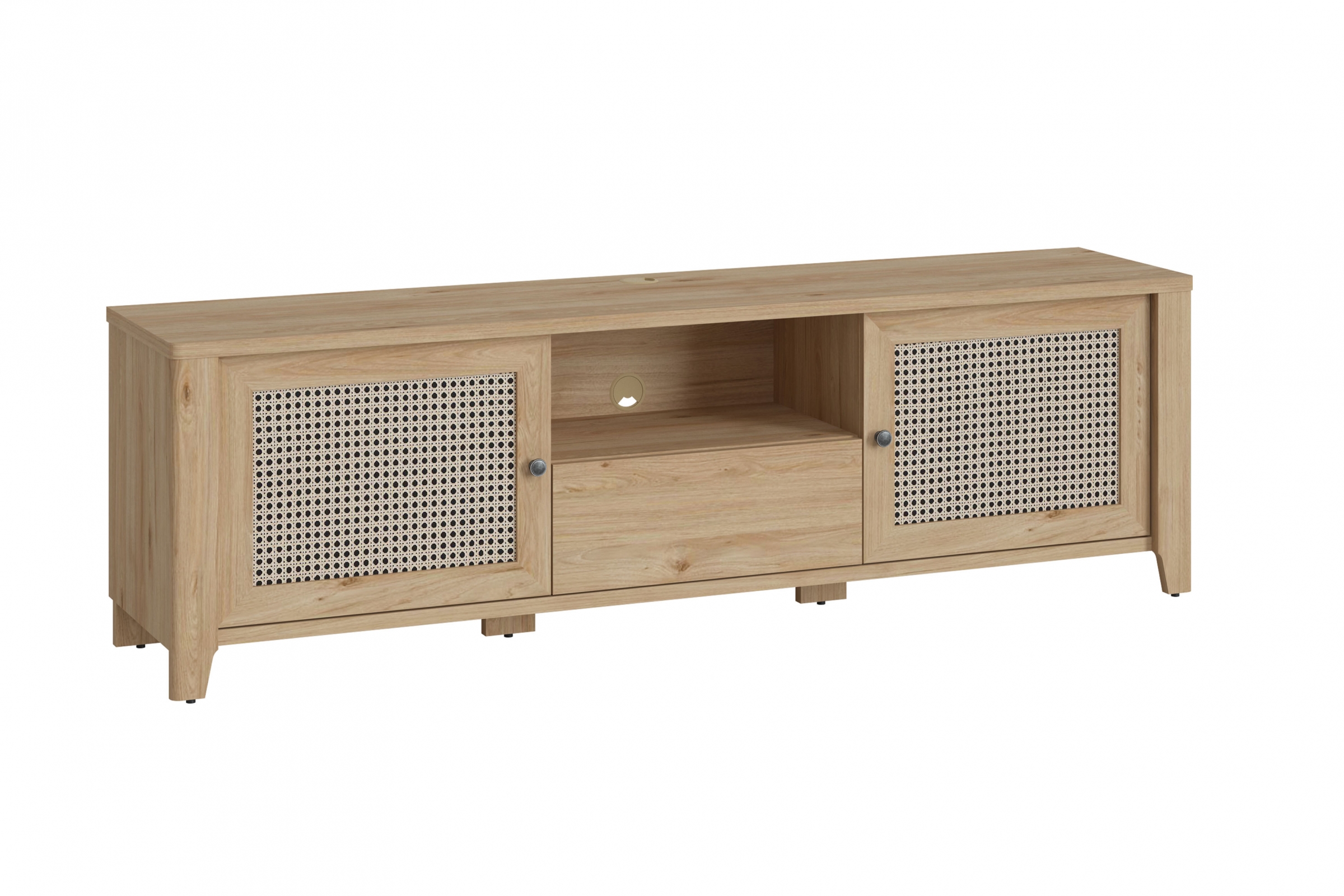 Komoda TV dvojdverová so zásuvkou i wneka Selia 03 - jackson hikory / amadeus Komoda TV Selia 188 cm z szuflada - jackson hikory / amadeus