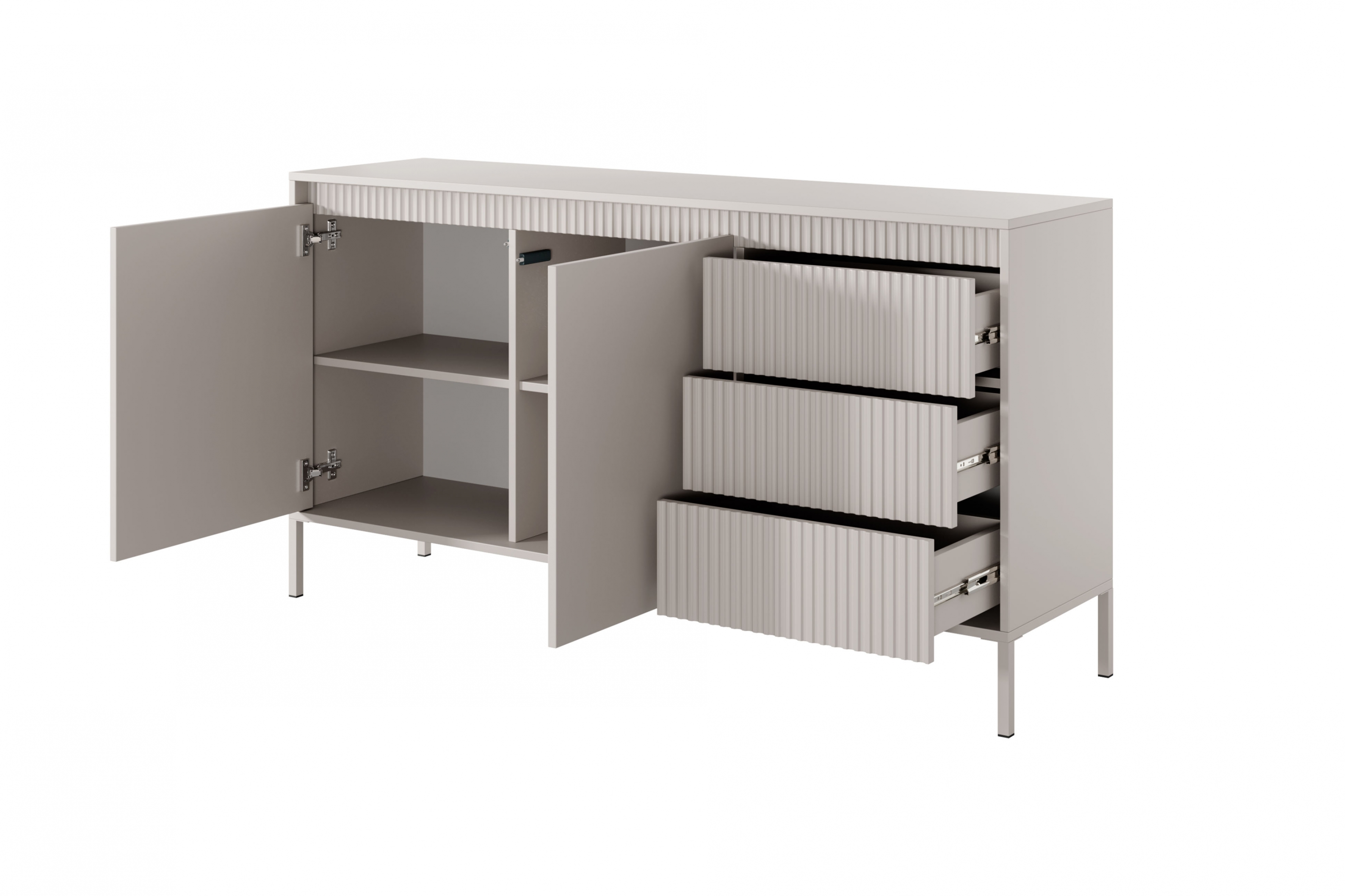 Komoda Sanos so zásuvkami 153 cm - Béžová Komoda Sanos so zásuvkami 153 cm - Béžová