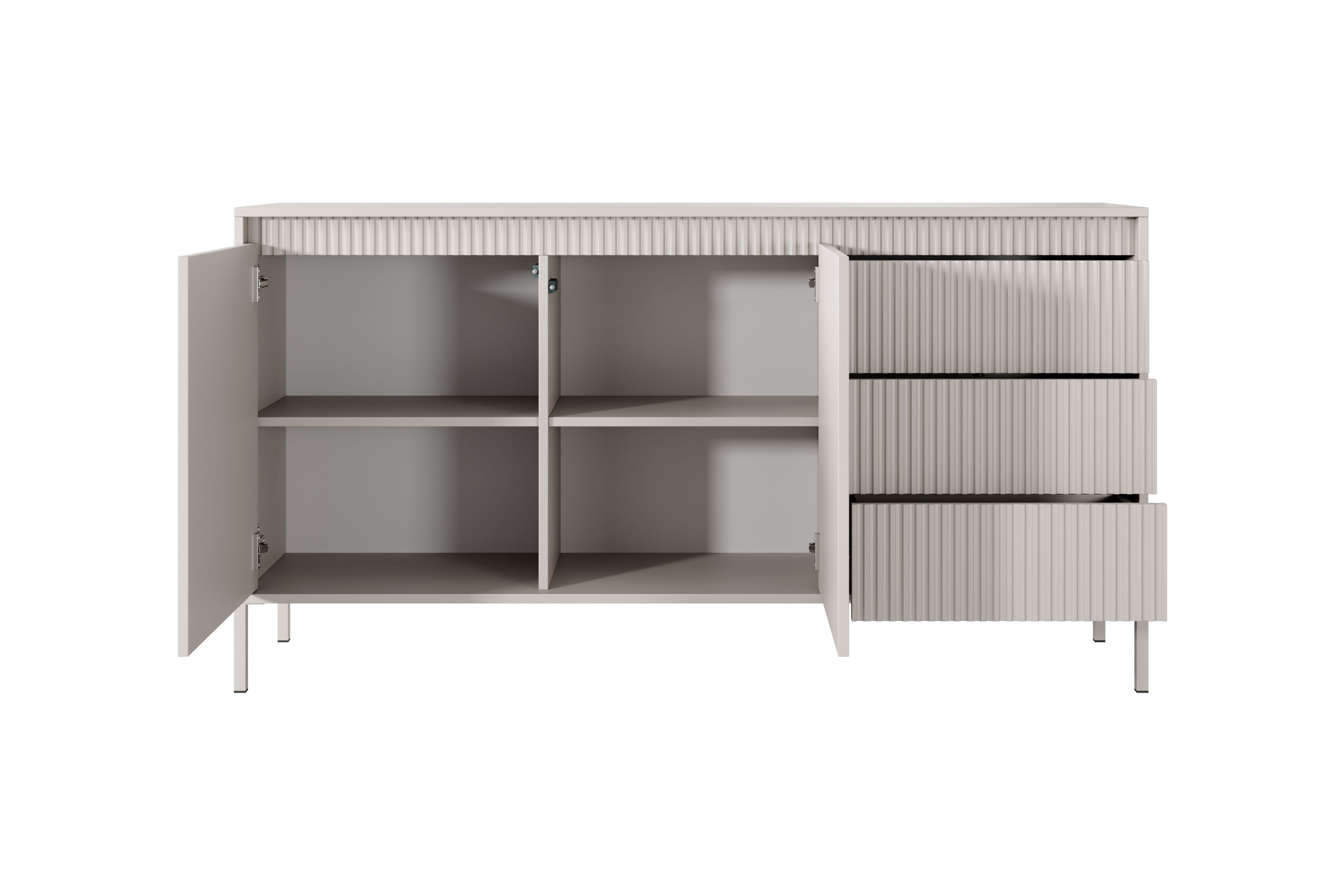 Komoda Sanos so zásuvkami 153 cm - Béžová Komoda Sanos so zásuvkami 153 cm - Béžová