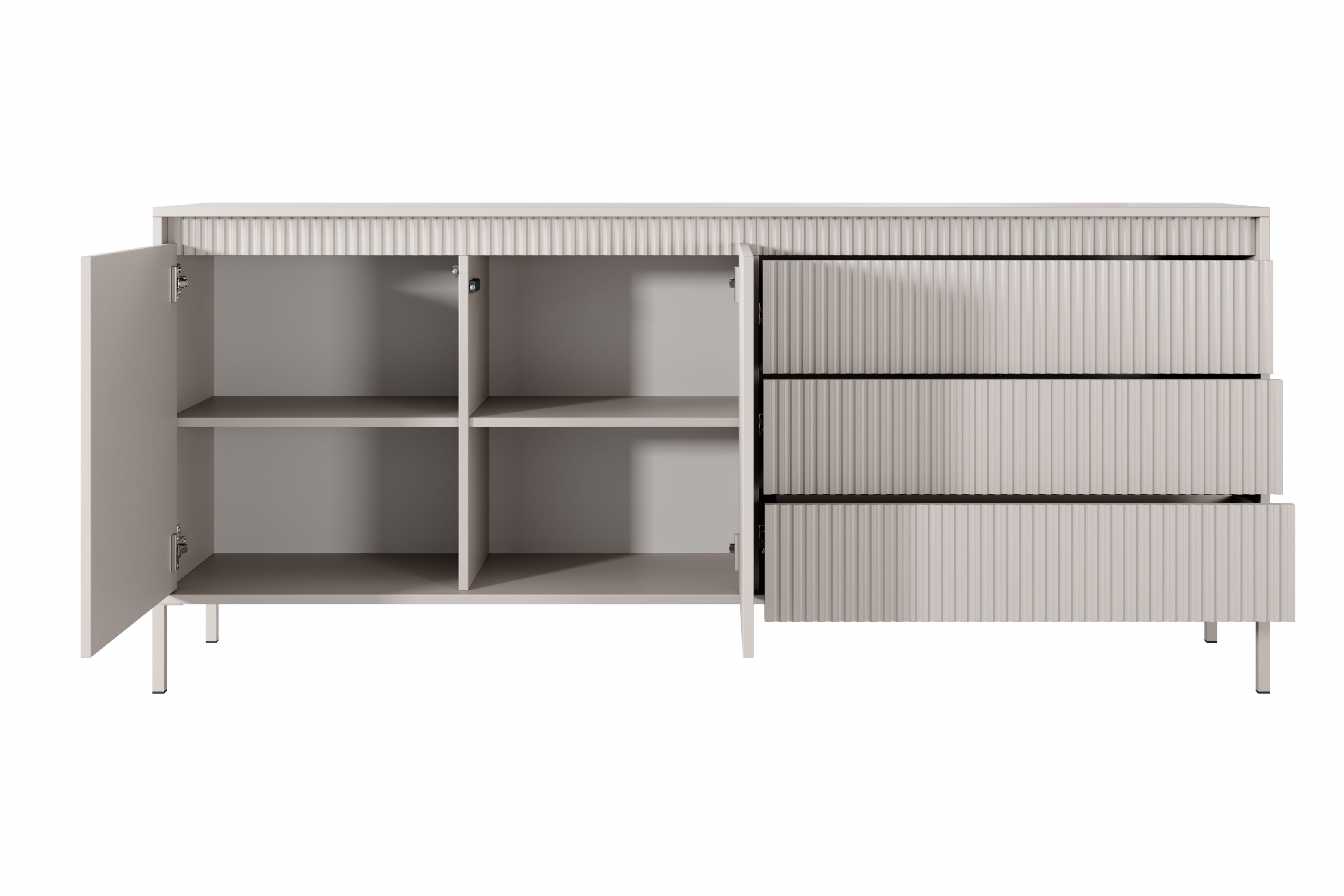 Komoda Sanos 187 cm - béžová Komoda Sanos s zásuvkami 187 cm - Béžová