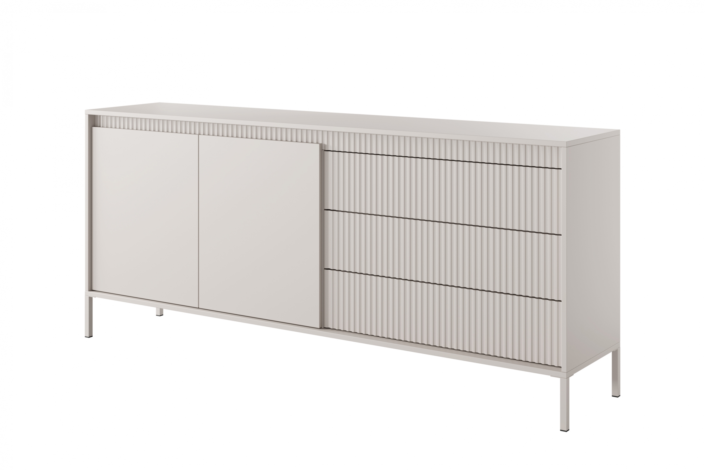 Komoda Sanos 187 cm - béžová Komoda Sanos s zásuvkami 187 cm - Béžová