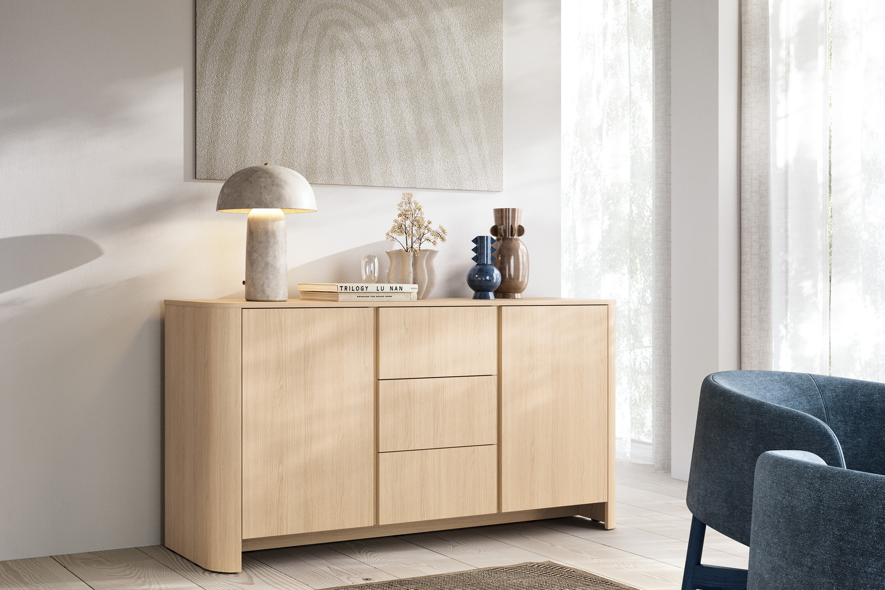 Komoda Sorrenti 168 cm se zásuvkami – dub Vicenza Komoda Sorrenti 168 cm se zásuvkami - dub vicenza