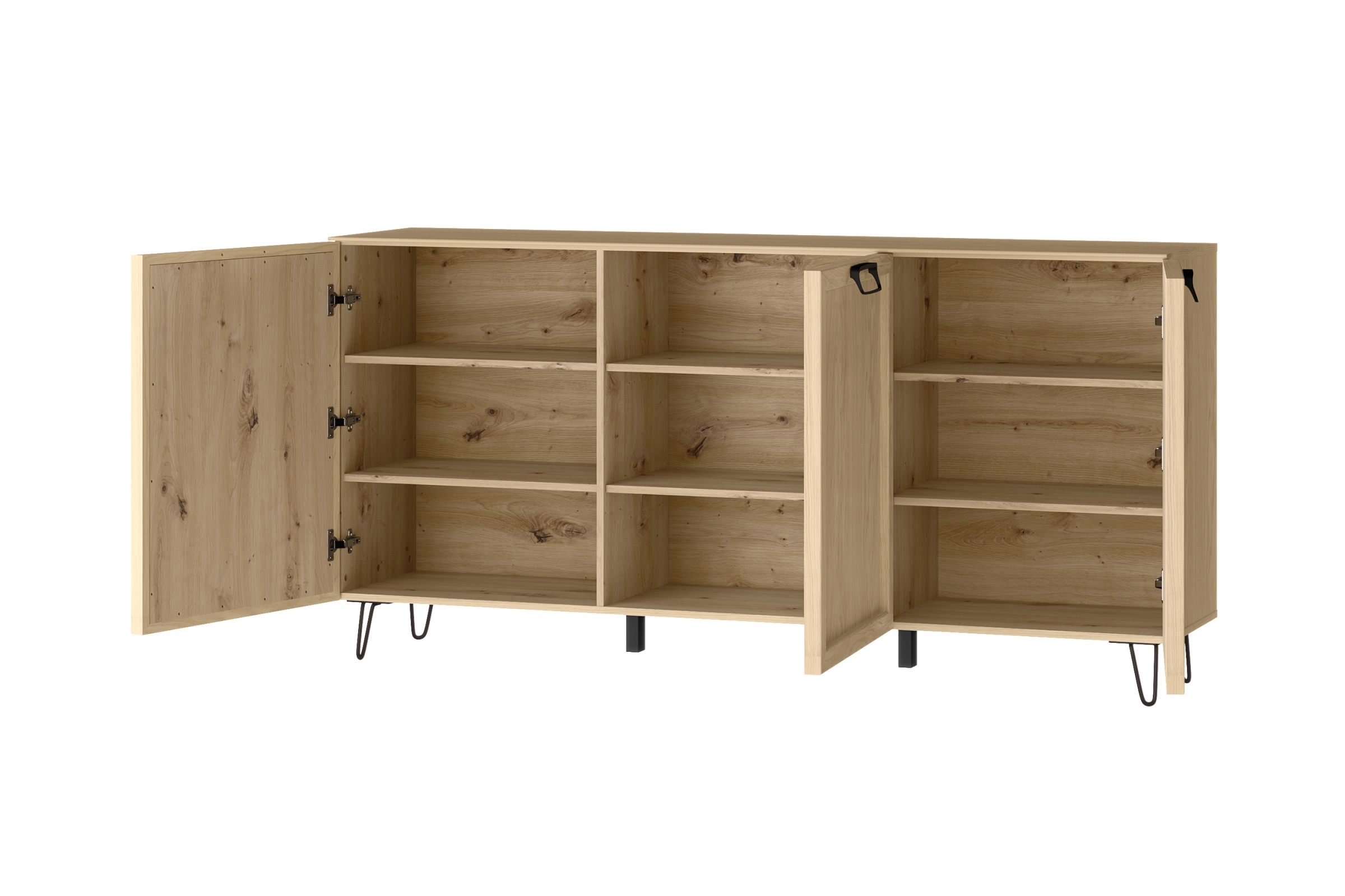 Komoda Limbo 47 180 cm - dub artisan Komoda třídveřová Limbo 47 180 cm - dub artisan