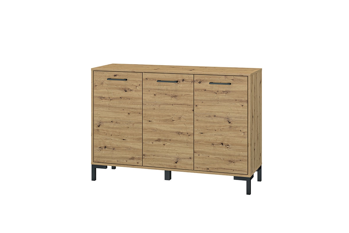 Komoda trojdverová Klarso 10 - 120 cm - Dub artisan Komoda