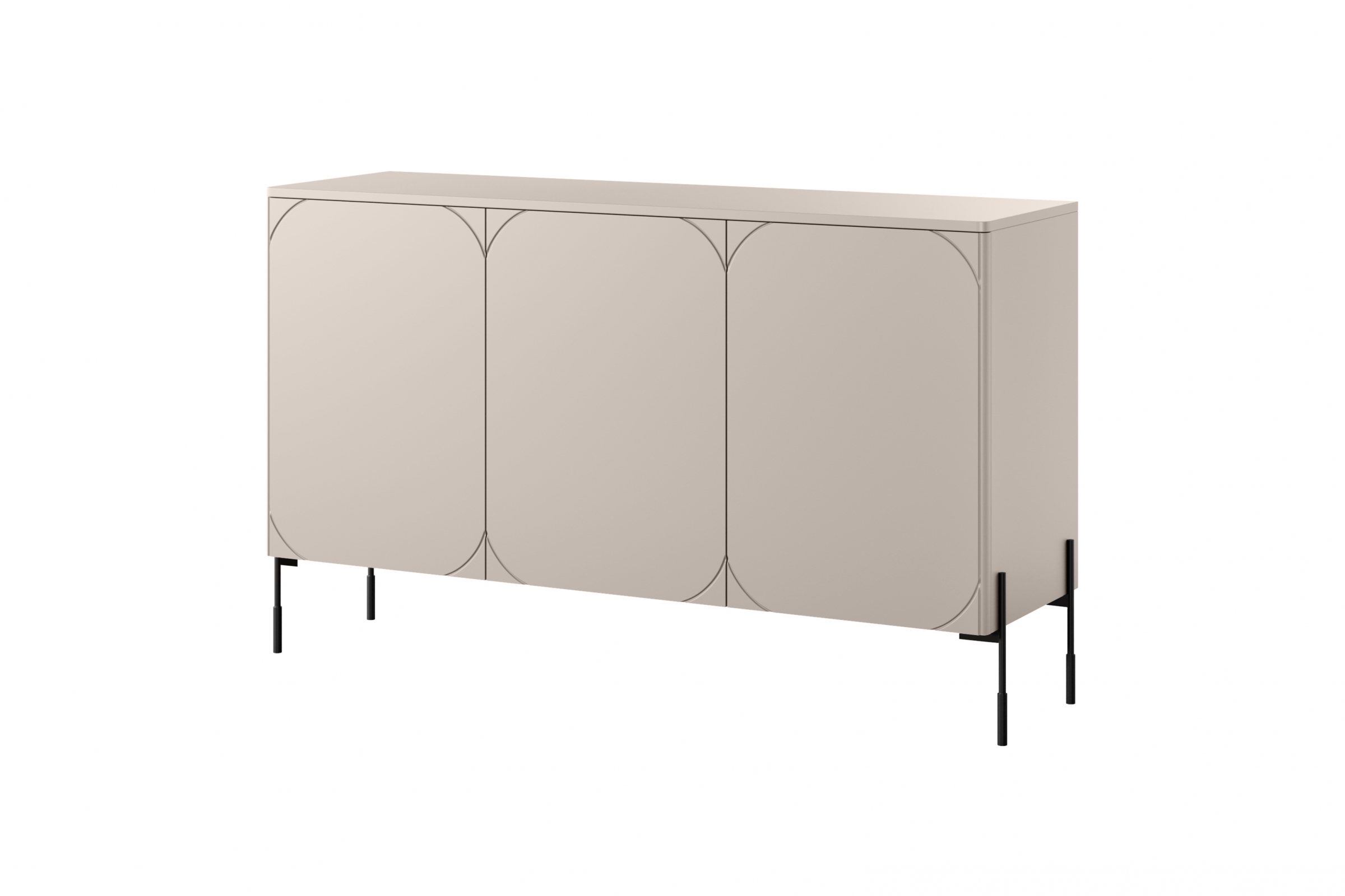 Komoda Sonatia 150 cm - kašmír Komoda třídveřová