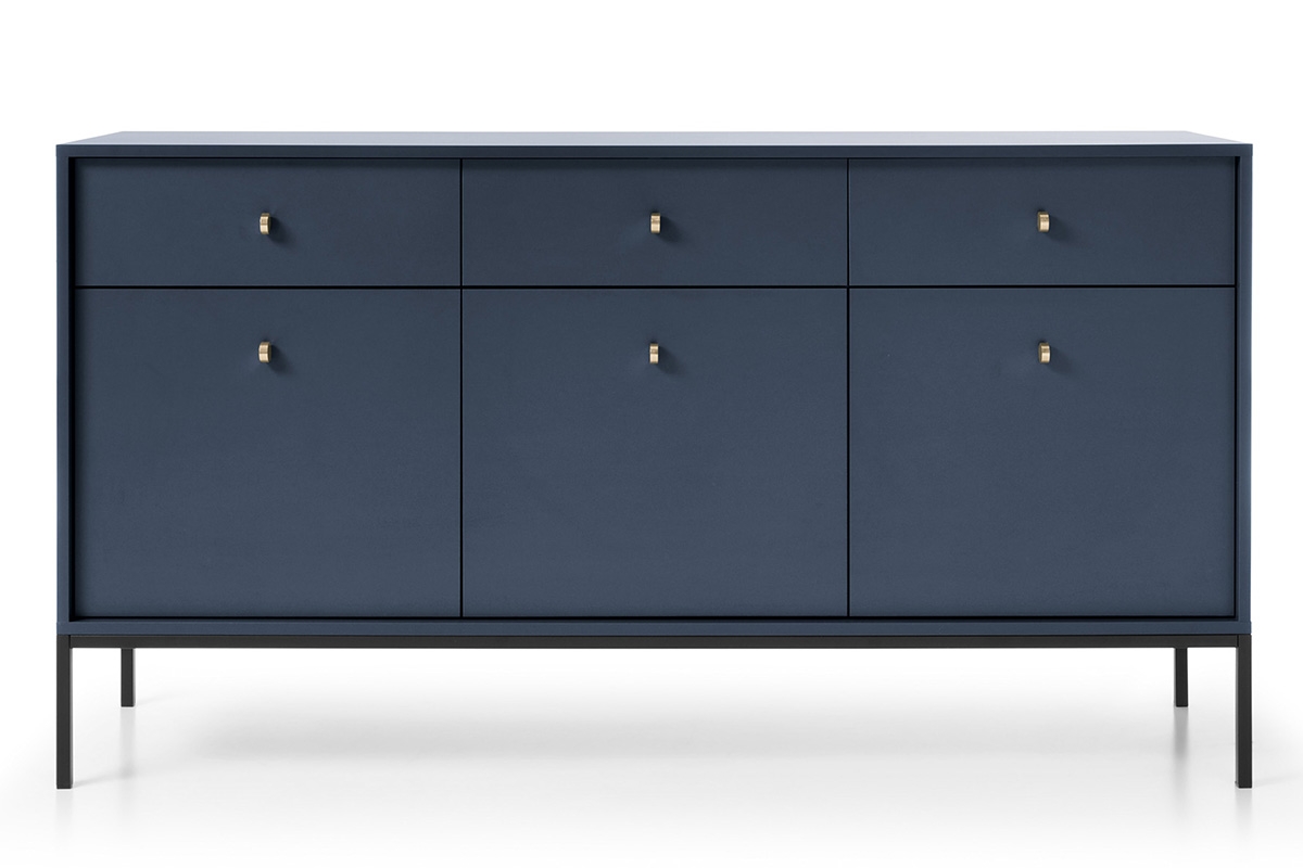 Komoda Eladia 154 - tmavomodrá Komoda s tromi zásuvkami