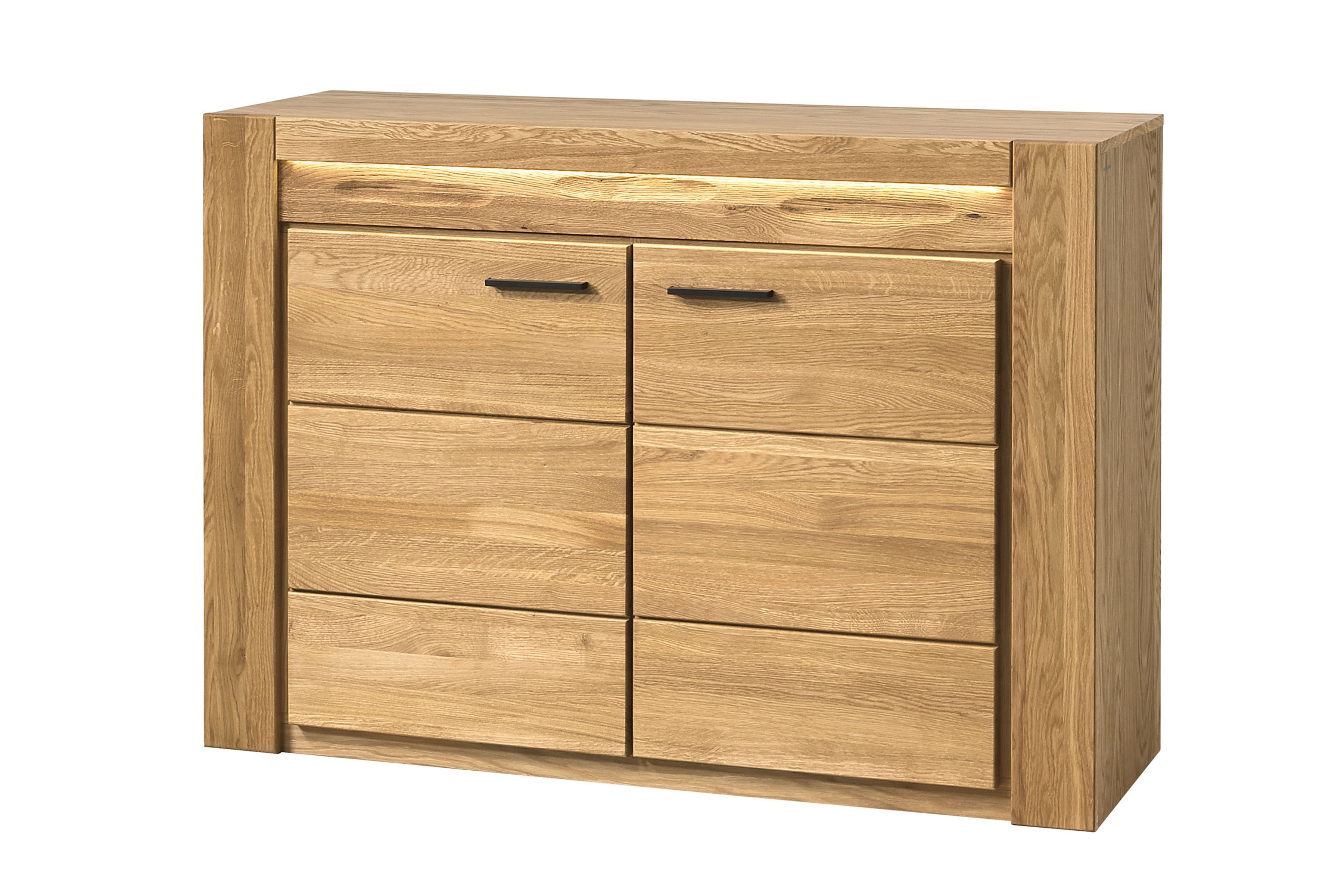 Komoda Velvet 44 120 cm - přírodní Komoda Velvet 44 dvoudveřová 120 cm - dub natura