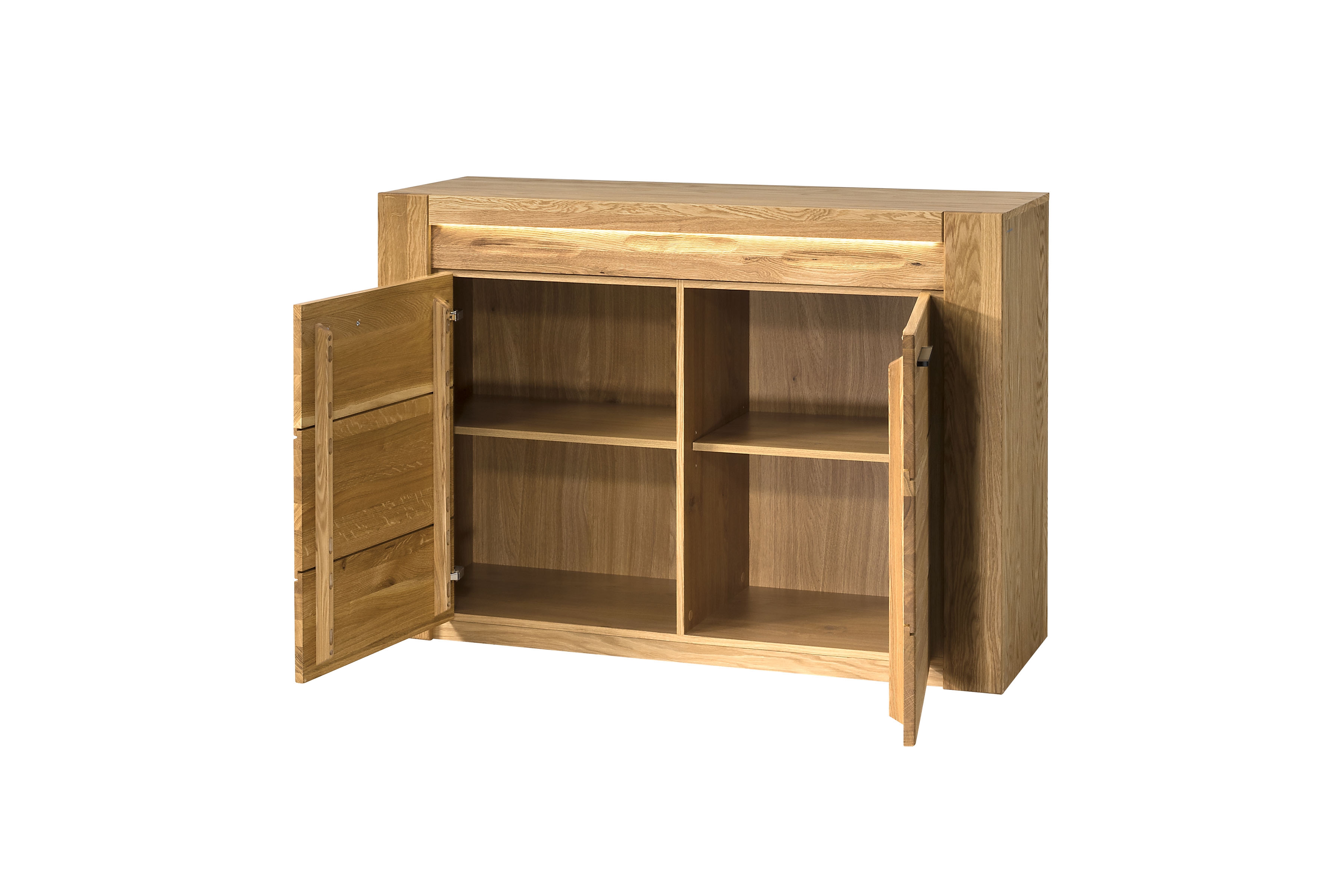 Komoda Velvet 44 120 cm - přírodní Komoda Velvet 44 dvoudveřová 120 cm - dub natura