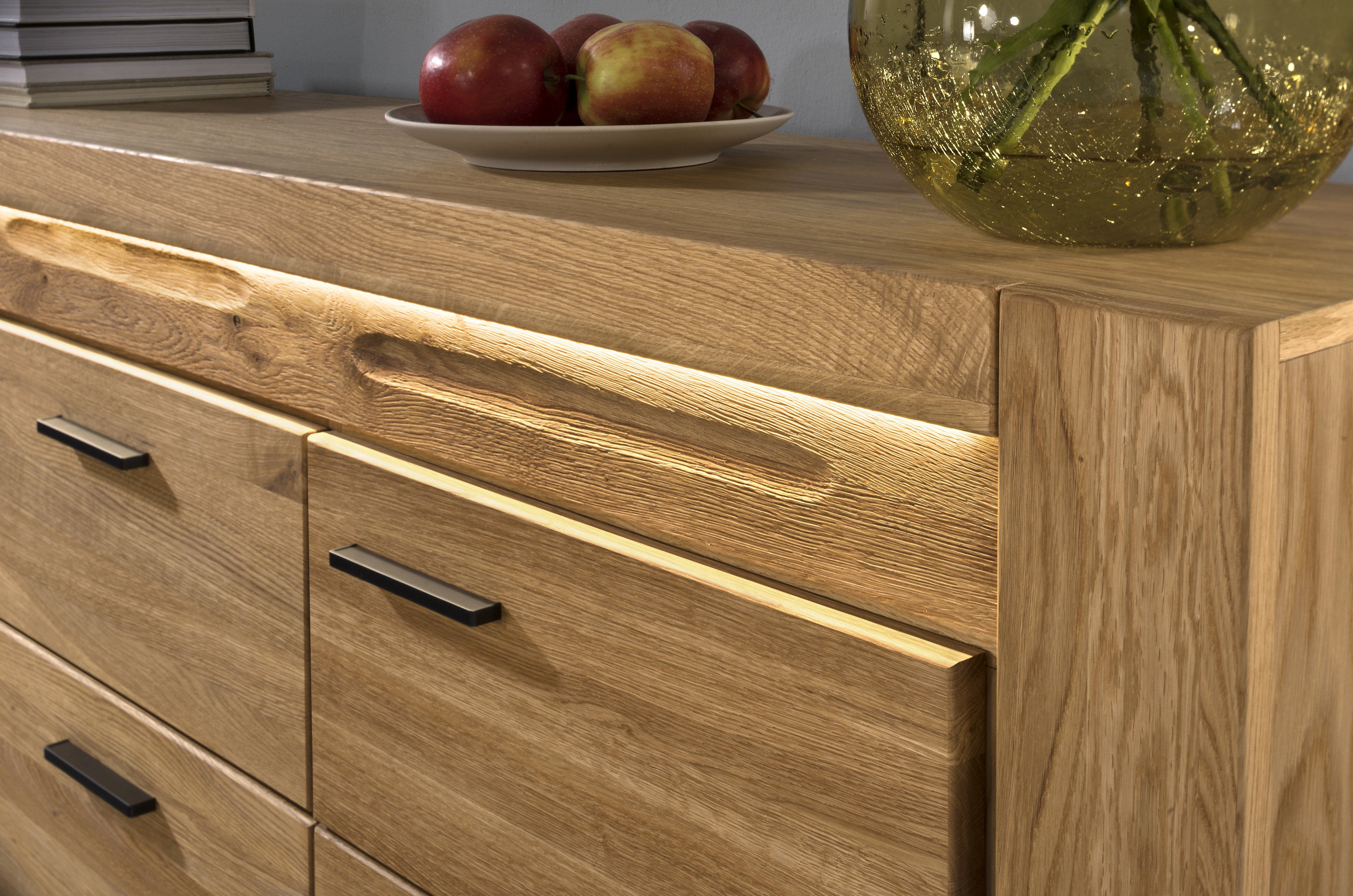 Komoda Velvet 47 se zásuvkami 180 cm - přírodní Komoda Velvet 47 se zásuvkami 180 cm - natura