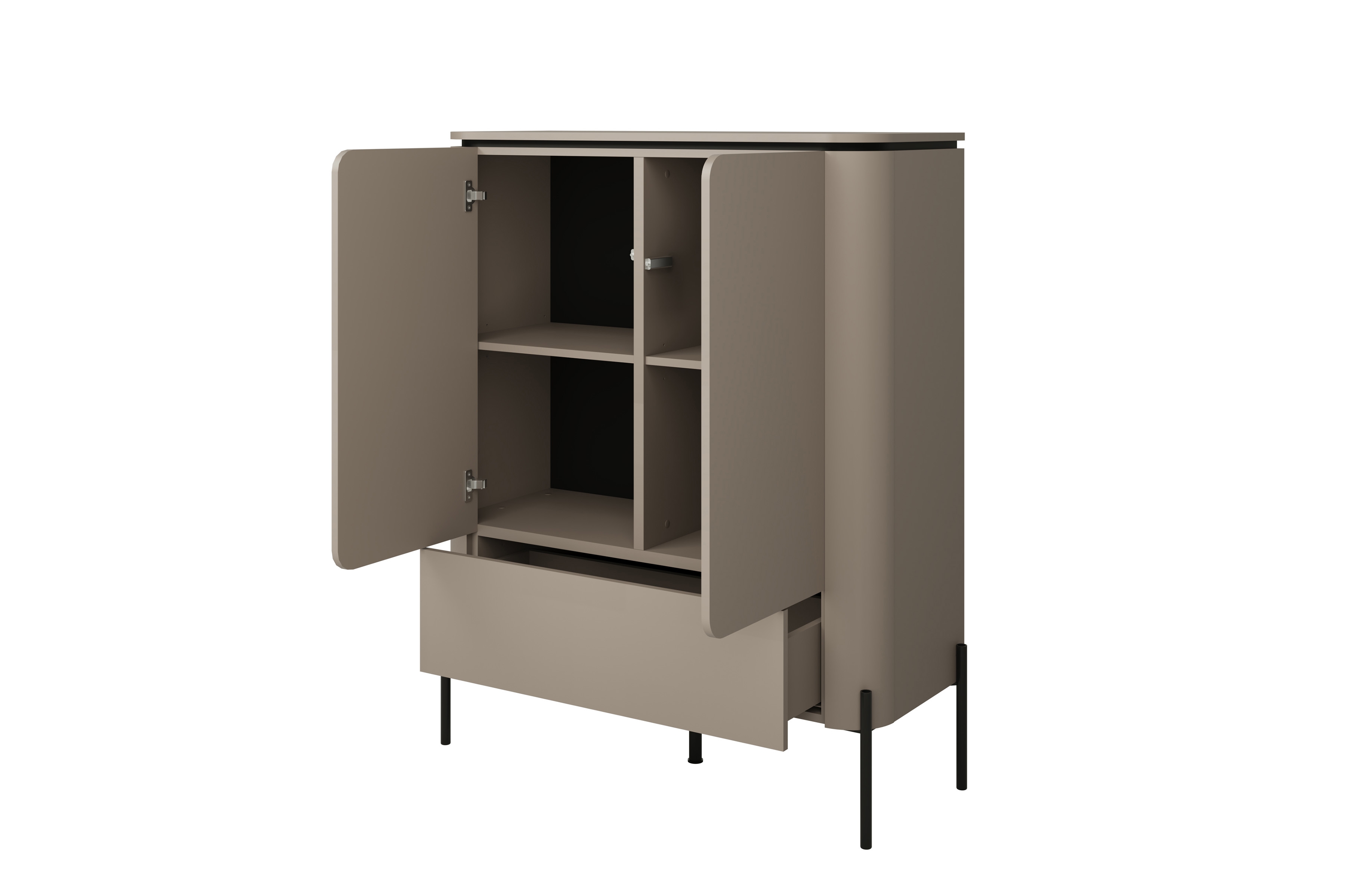 Vysoká komoda Bello 98 cm so zásuvkou - congo Komoda vysoká Bello 98 cm z szuflada - congo 