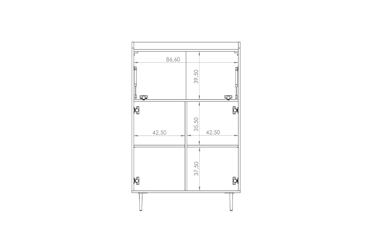 Komoda Kastelio s barem - brandy castello Komoda do obývacího pokoje