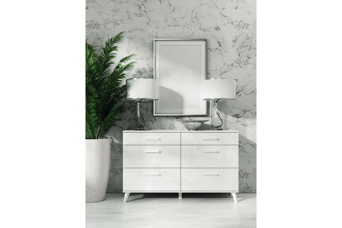 Komoda z szescioma zásuvkami Beten Komoda z szescioma zásuvkami Secco - vizualizácia 